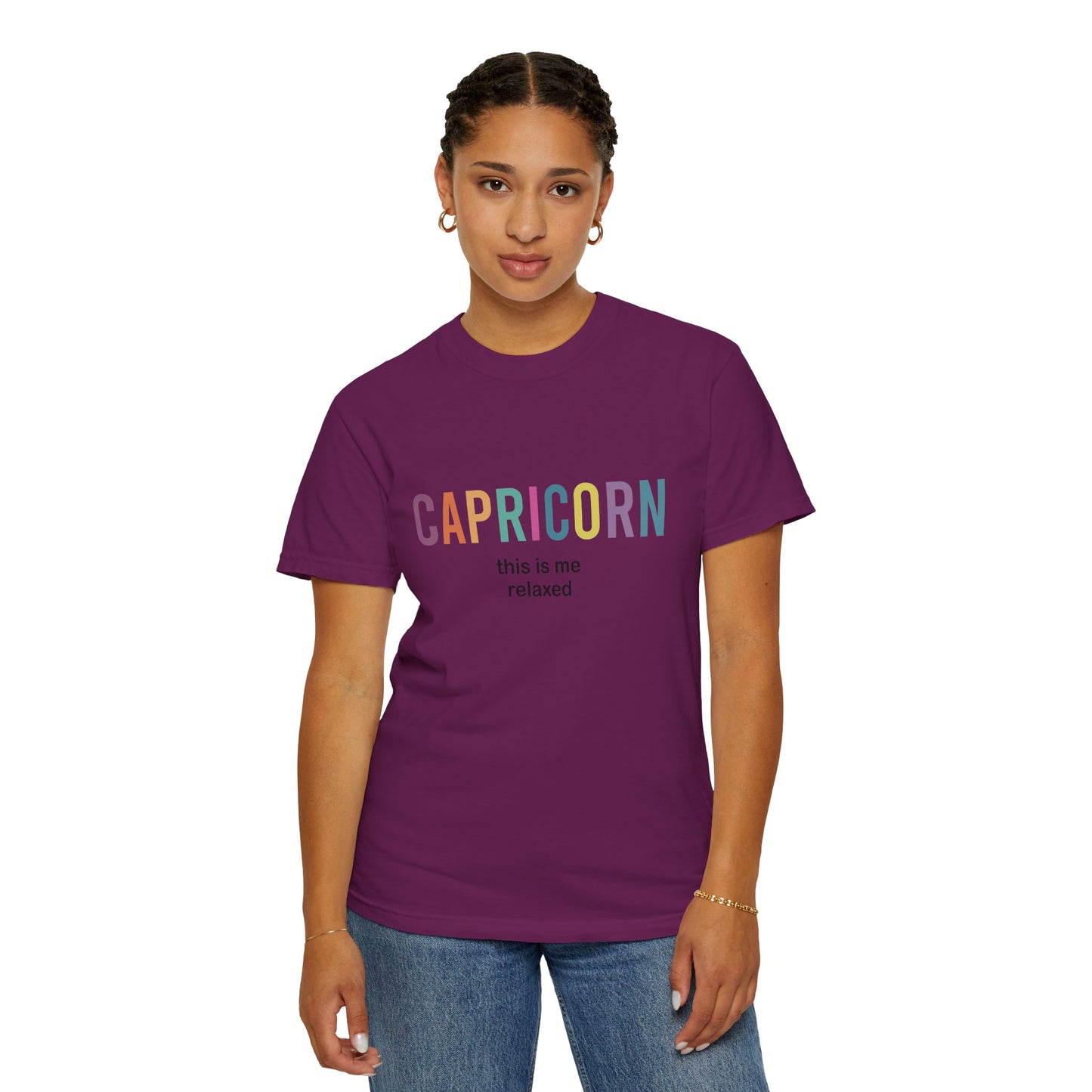 Capricorn This Is Me Relaxed β Funny Minimalist Zodiac Tee