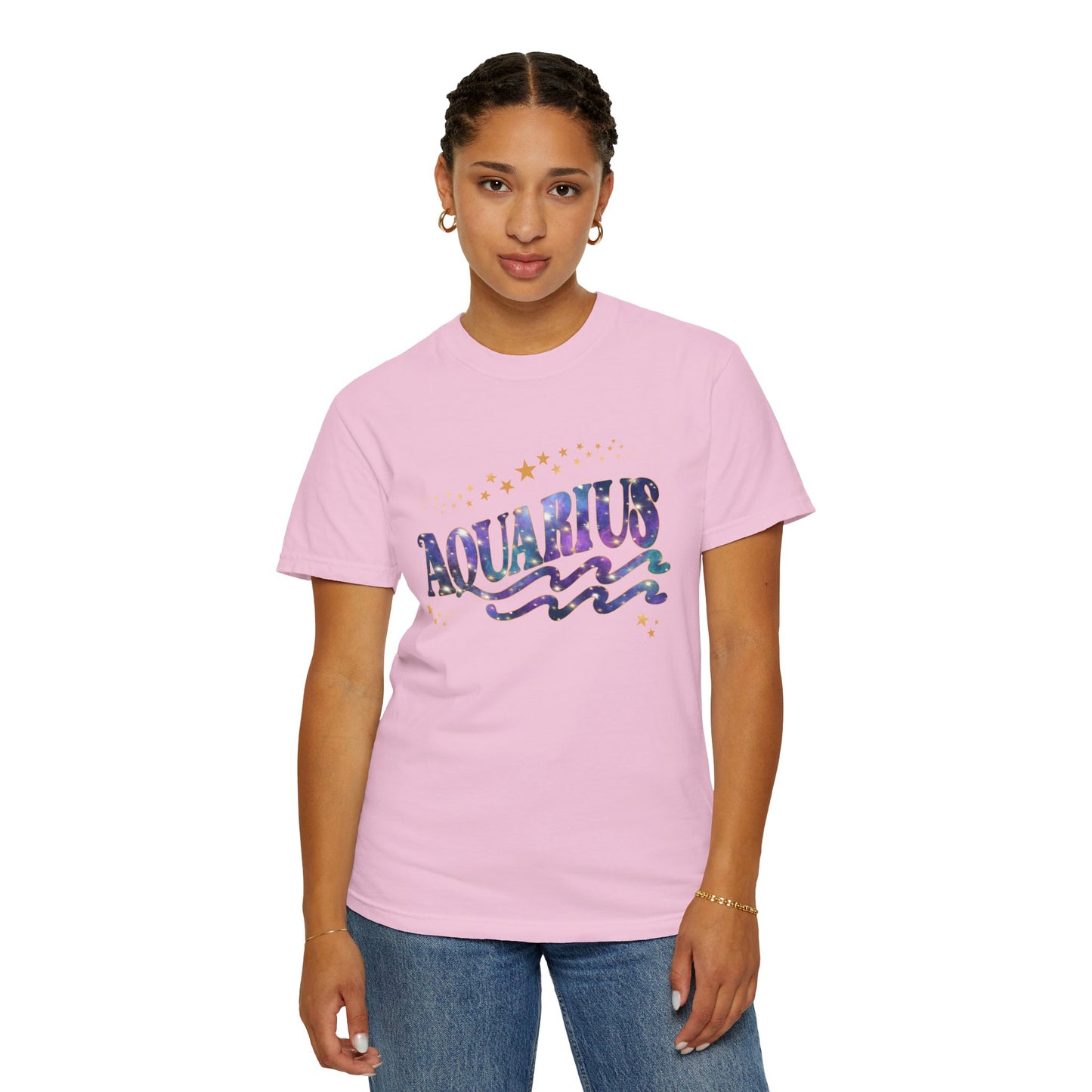 Aquarius Tee – Colorful Cosmic Zodiac Shirt