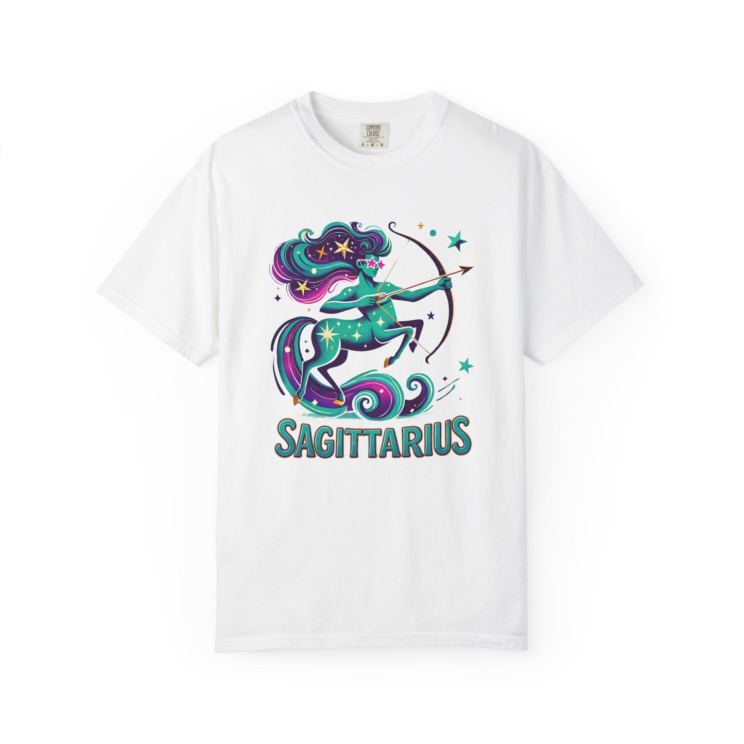 Sagittarius Retro Groovy Centaur -Colorful Zodiac Tee