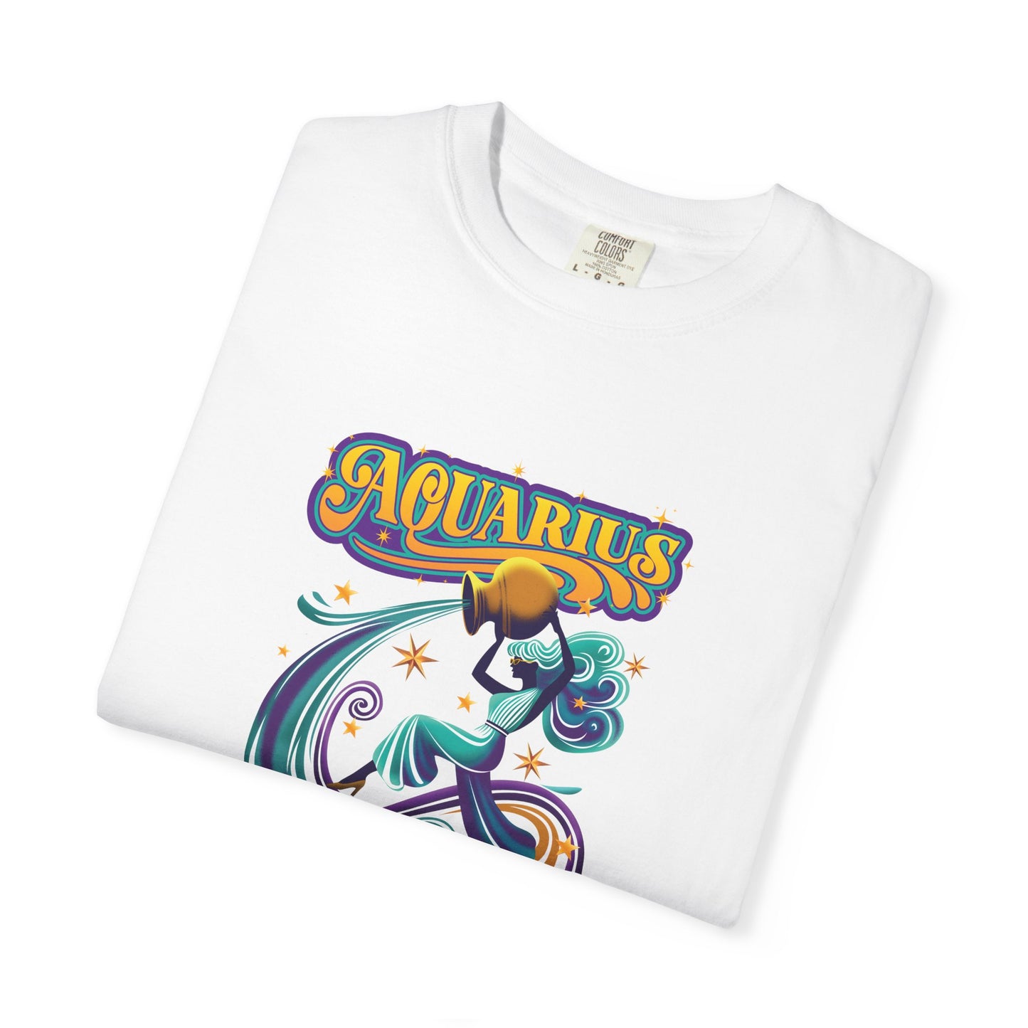 Aquarius Fueled by Stardust & Rebellion – Retro Rebel Tee