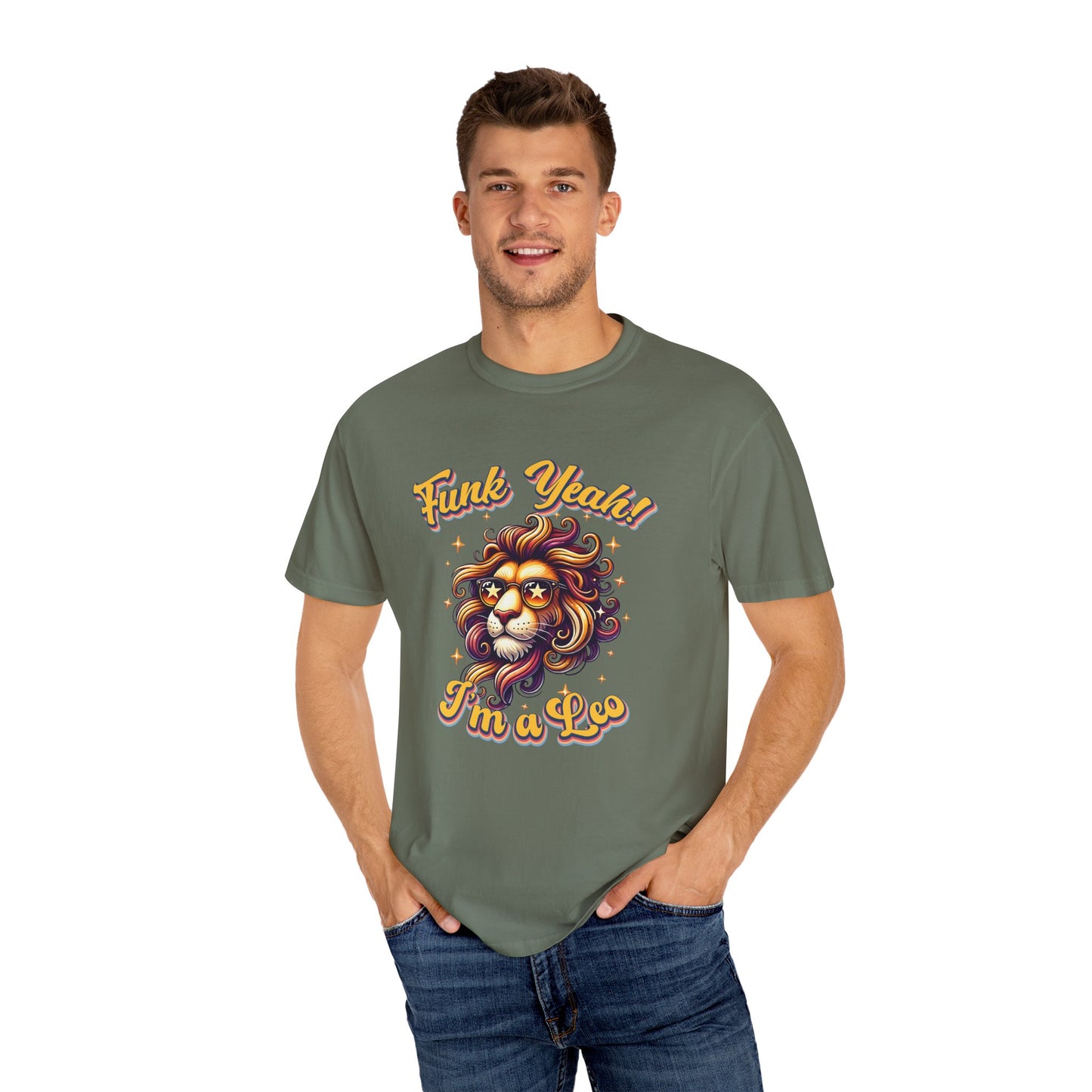 Funk Yeah I’m a Leo- Retro Groovy Lion T-Shirt