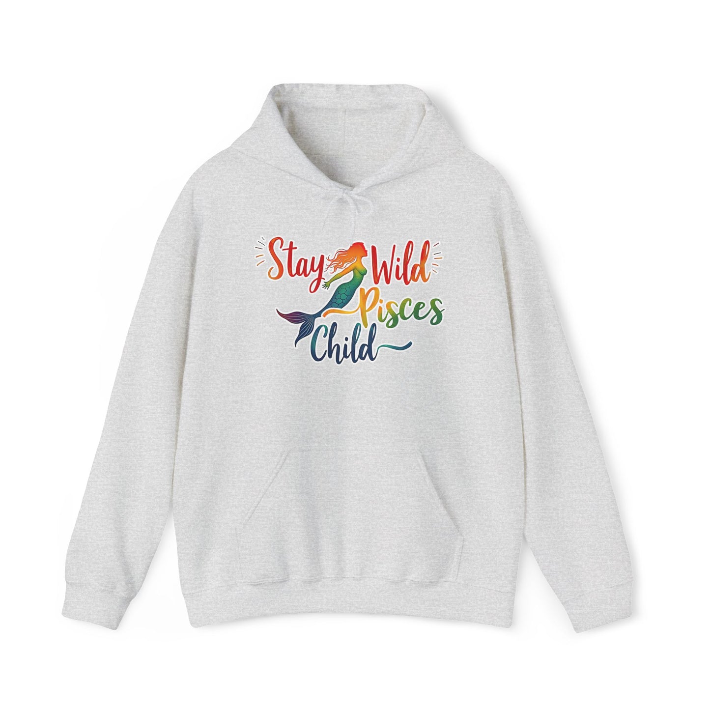 Stay Wild Pisces Child Hoodie | Rainbow Mermaid Astrology Sweatshirt | Cozy Zodiac Gift for Dreamers | Water Sign Starry Pullover | Mystical Pisces Apparel