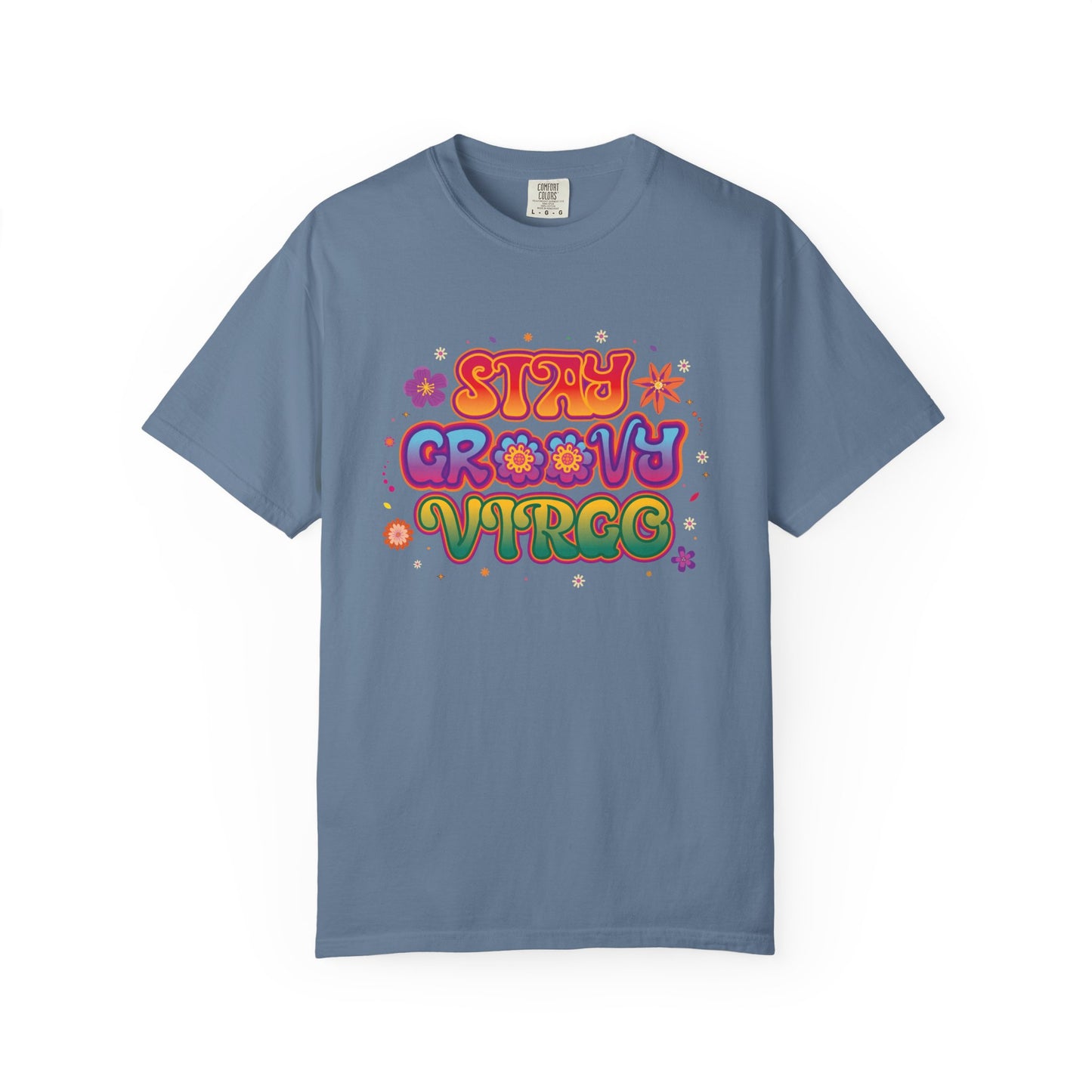 STAY GROOVY VIRGO – Retro Psychedelic Zodiac Tee