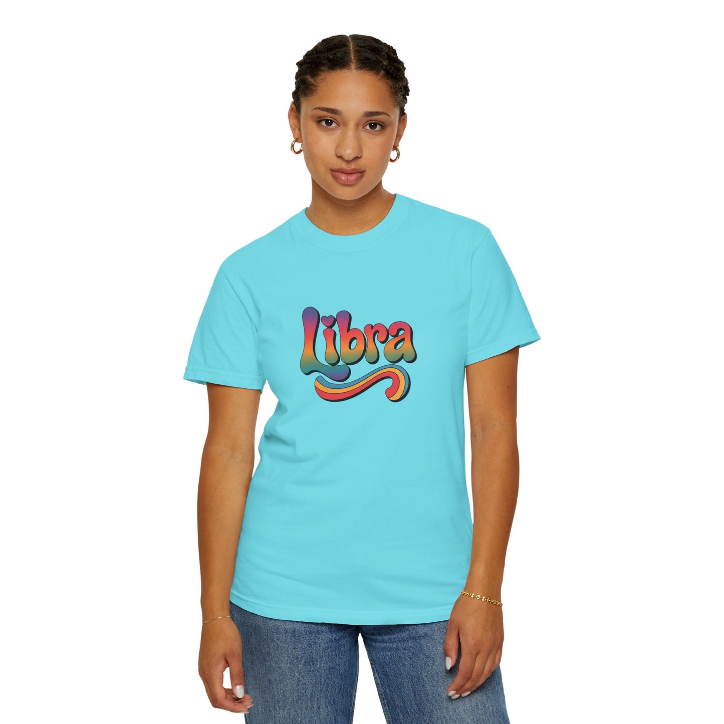 Libra β Retro Wavy Groovescape Zodiac Tee