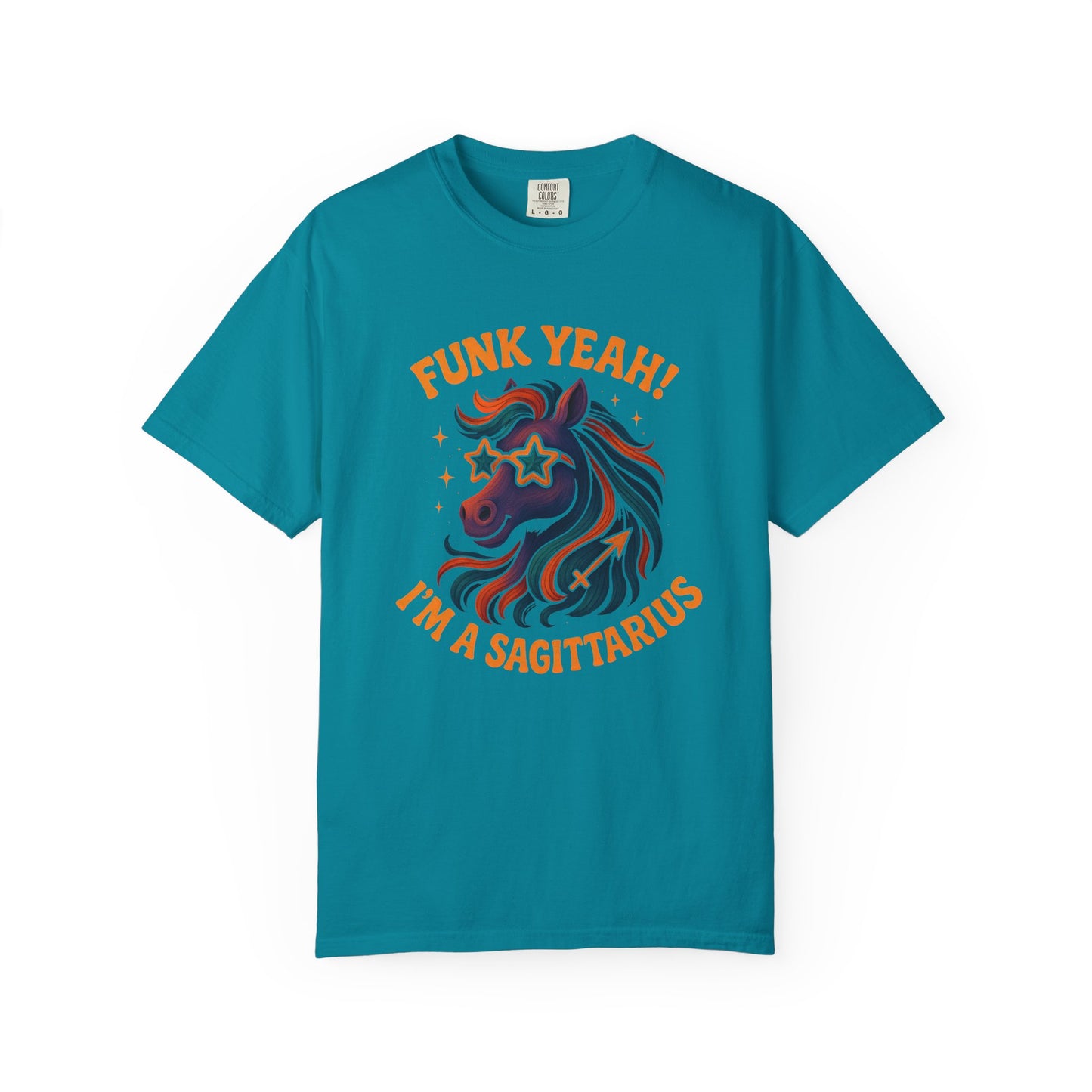 Funk Yeah! I’m a Sagittarius – Retro Colorful Tee Zodiac Shirt