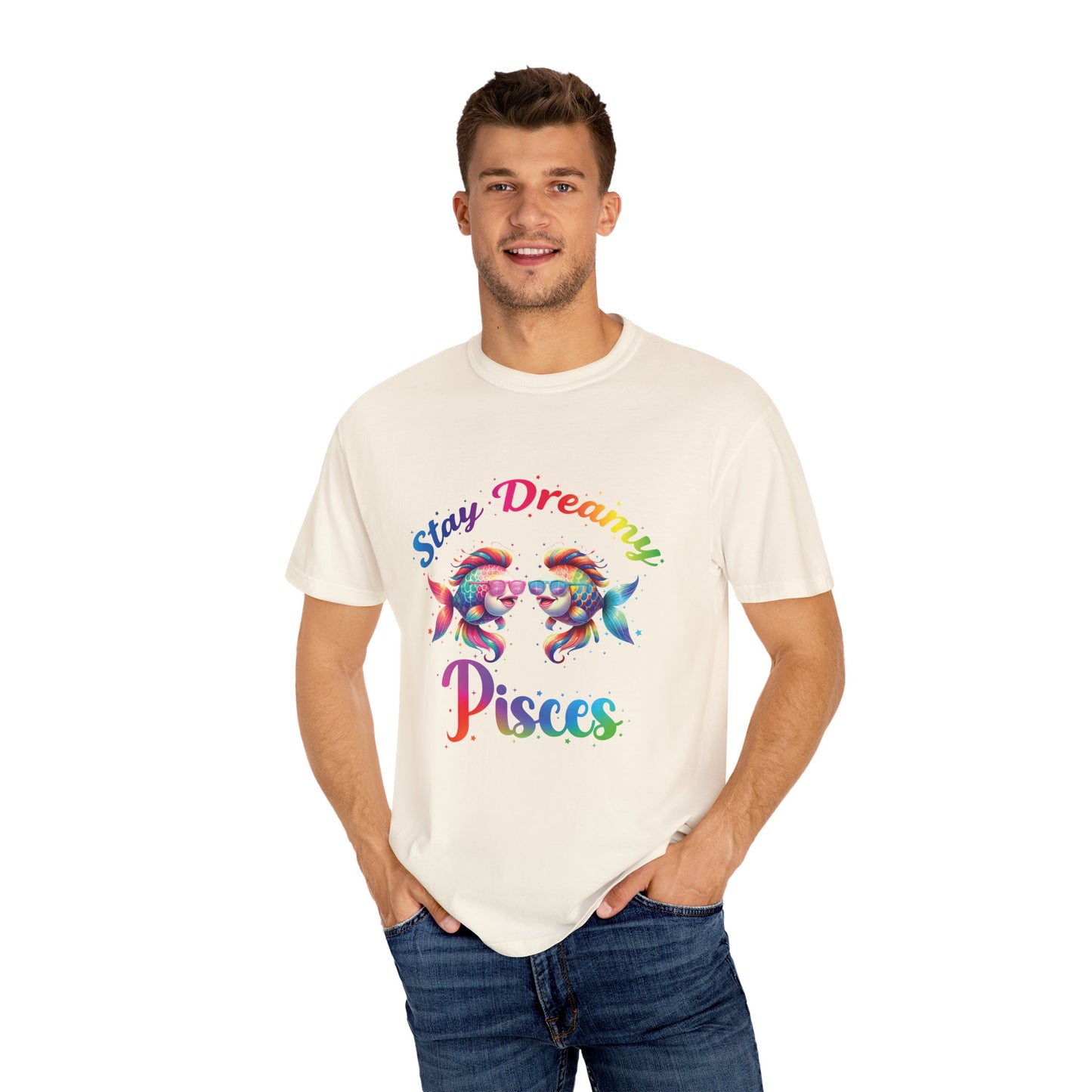 Stay Dreamy Pisces Tee β Rainbow Colorful Zodiac Shirt