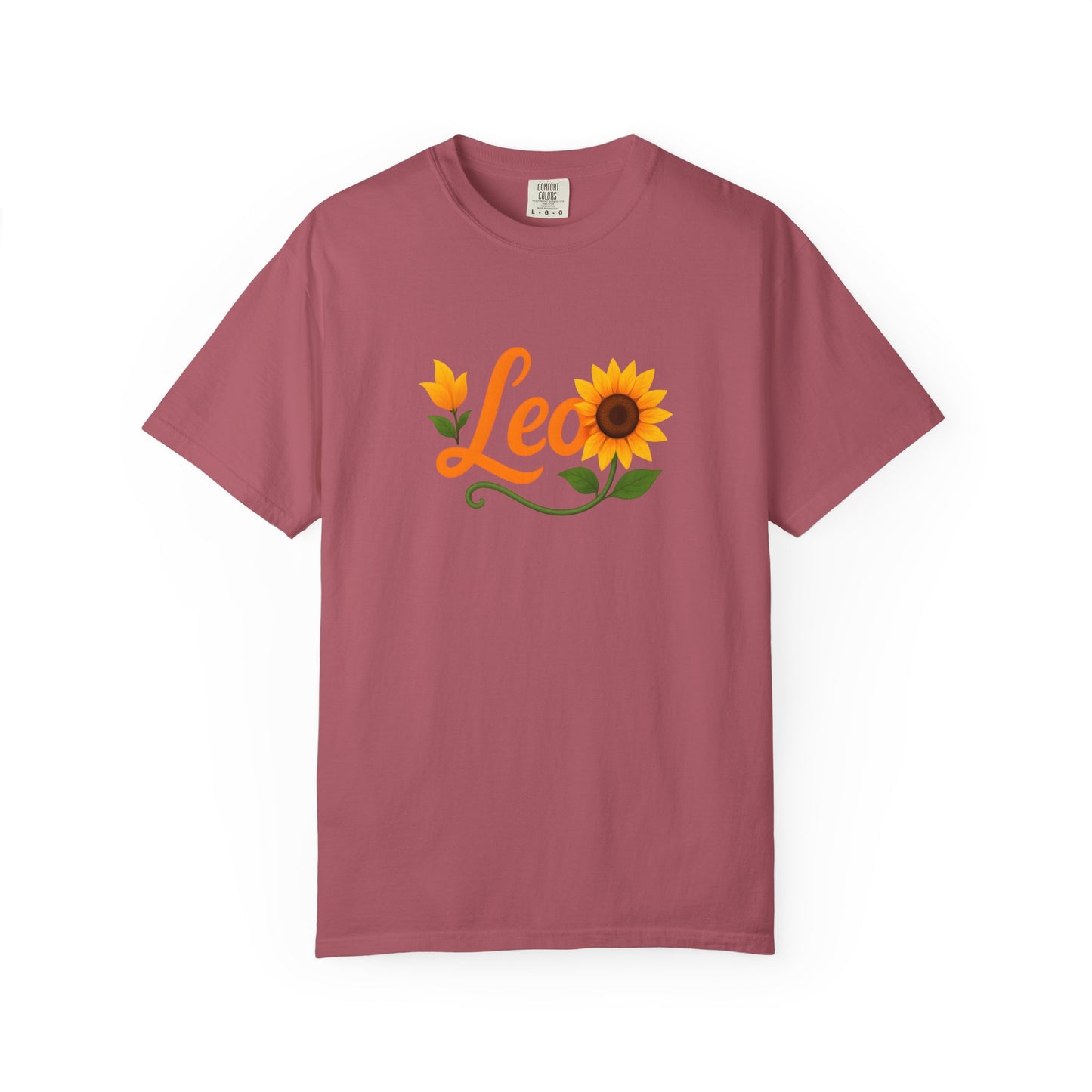 Leo Sunflower Tee β Retro Zodiac Shirt