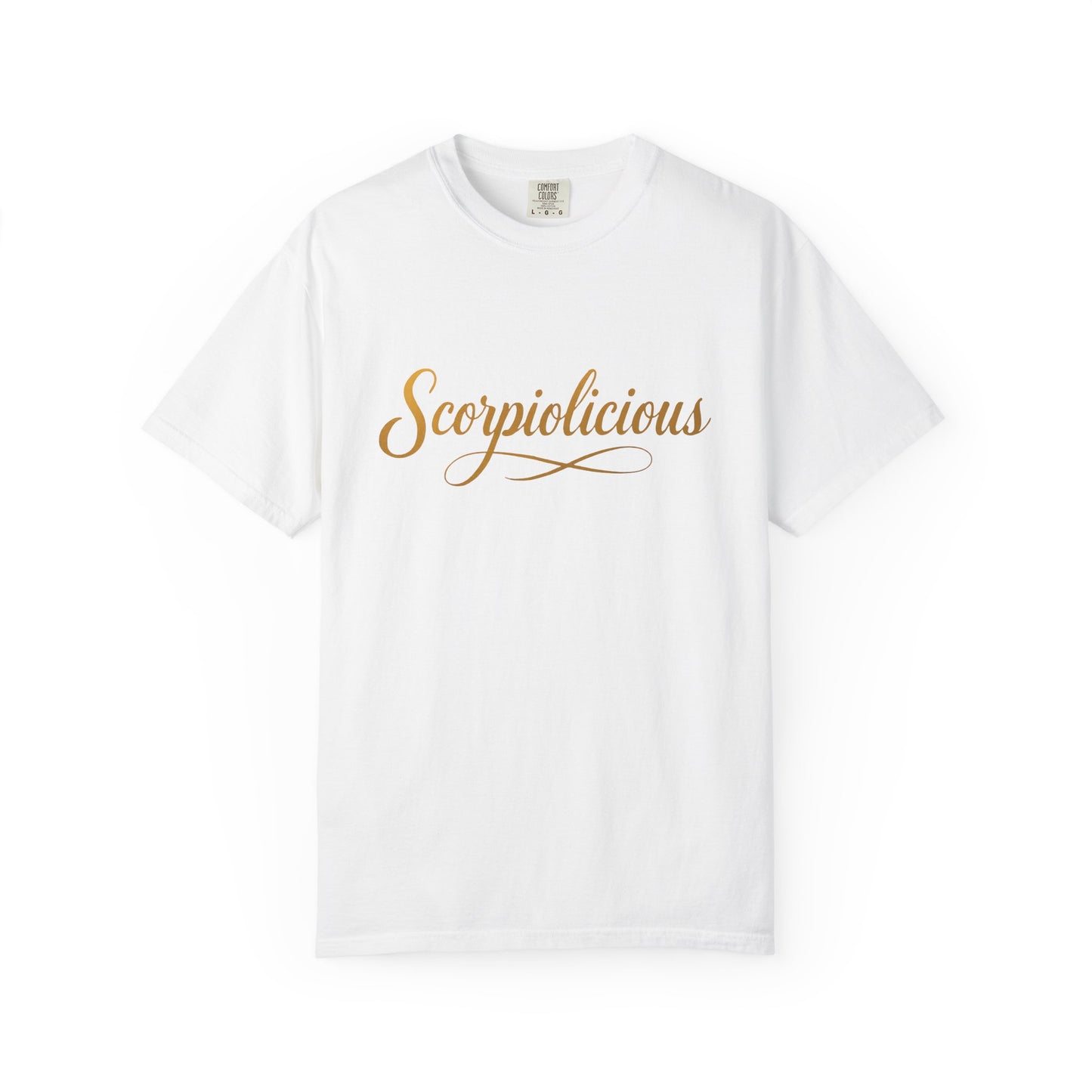 Scorpiolicious – Retro Script Scorpio Tee