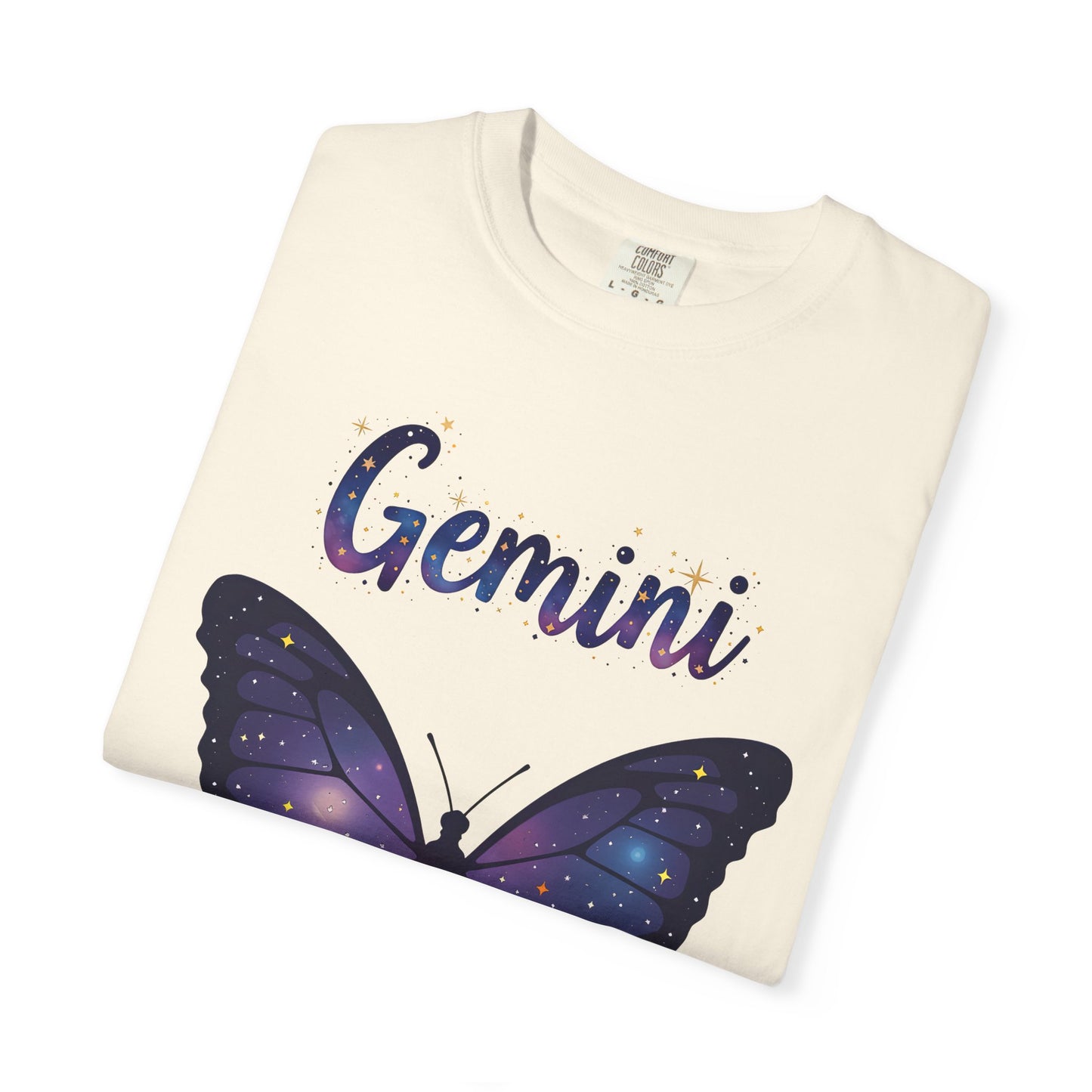 Gemini Butterfly Tee – Colorful Zodiac Shirt
