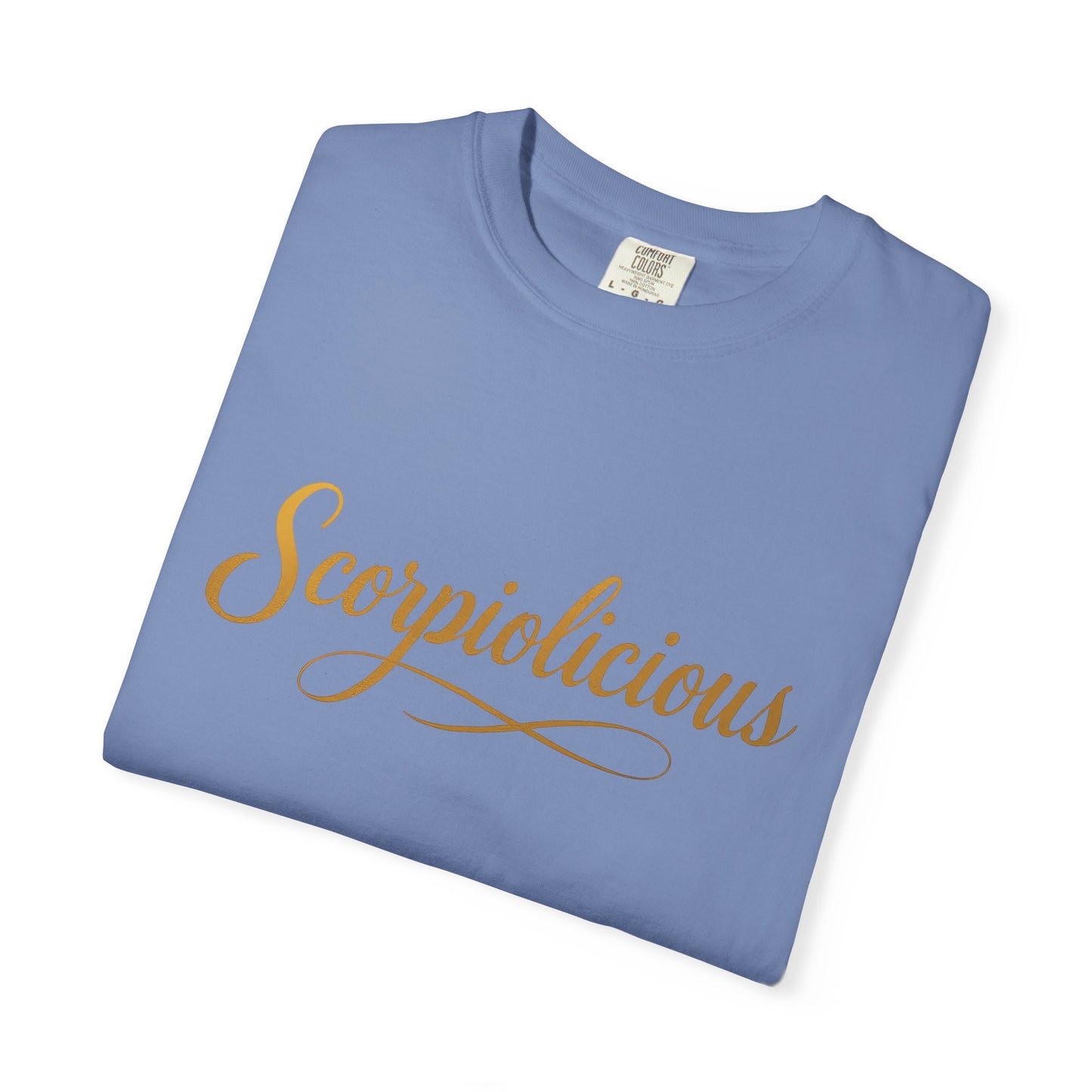 Scorpiolicious – Retro Script Scorpio Tee