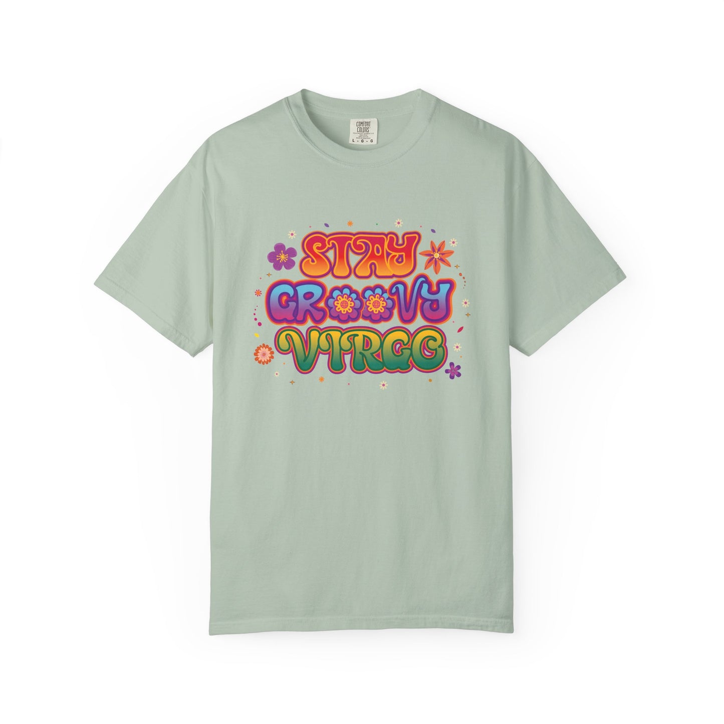 STAY GROOVY VIRGO – Retro Psychedelic Zodiac Tee