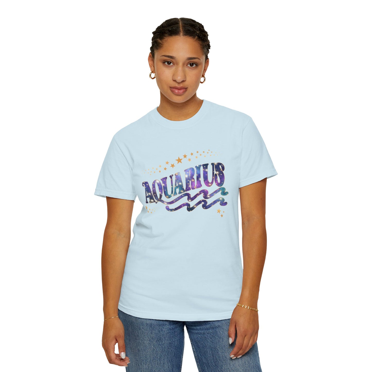 Aquarius Tee β Colorful Cosmic Zodiac Shirt