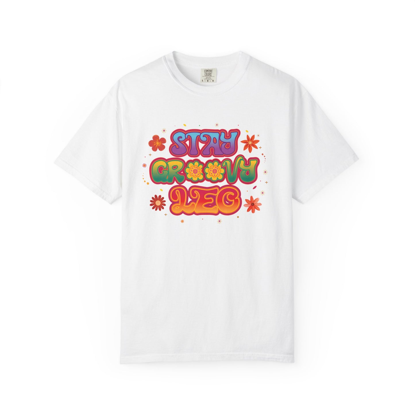 Stay Groovy Leo β Retro Zodiac Flower Power Tee