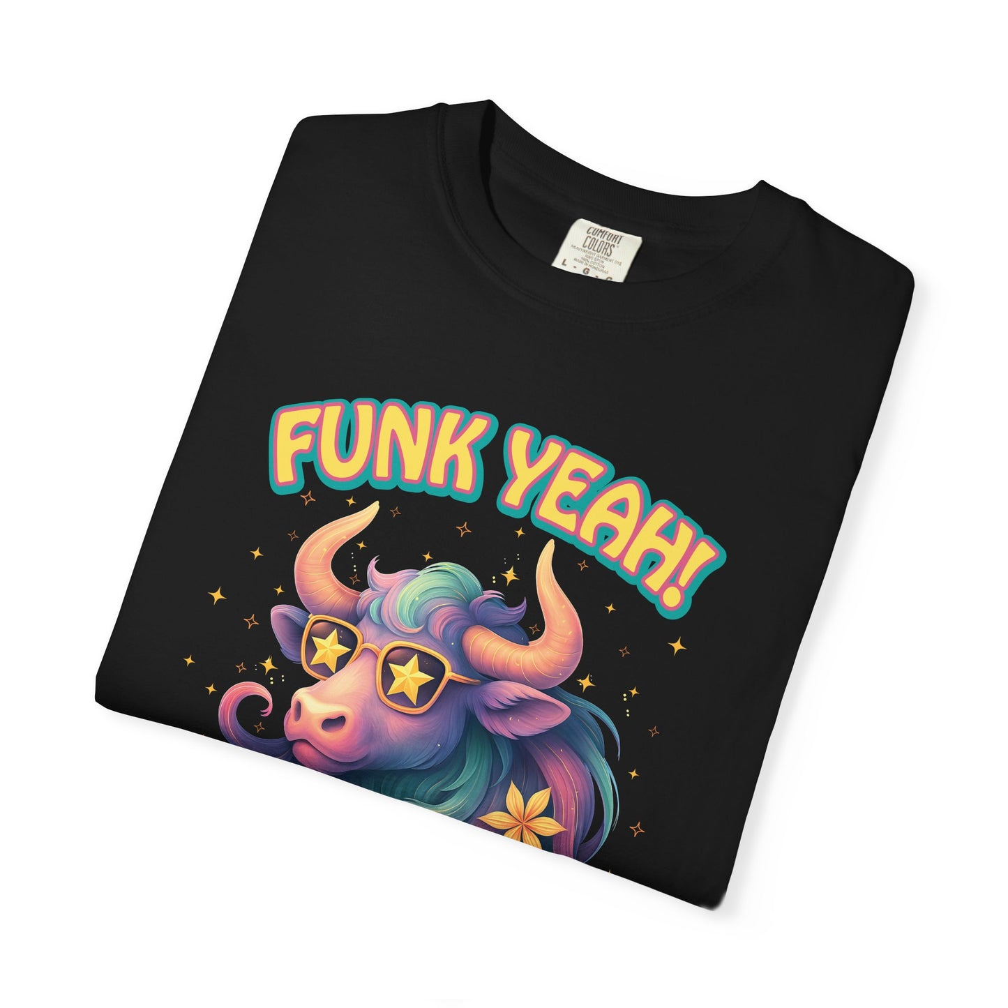 Funk Yeah I’m a Taurus T-Shirt | Cool Retro Taurus Graphic Tee | Comfort Colors 1717 | Astrology Shirt for Earth Signs