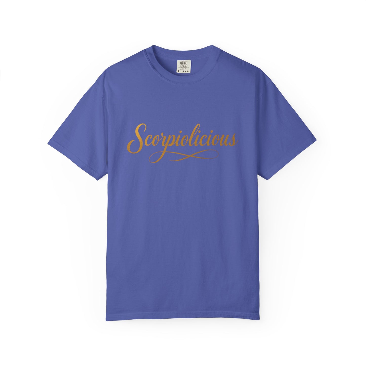 Scorpiolicious – Retro Script Scorpio Tee