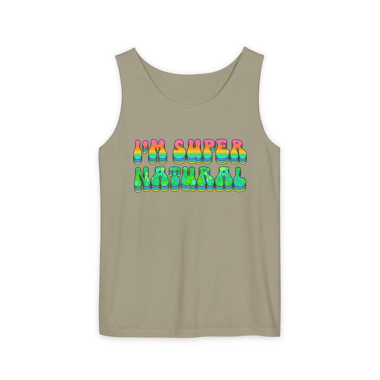 I'm Super Natural - Retro Affirmation virgo Tank Top (Unisex)