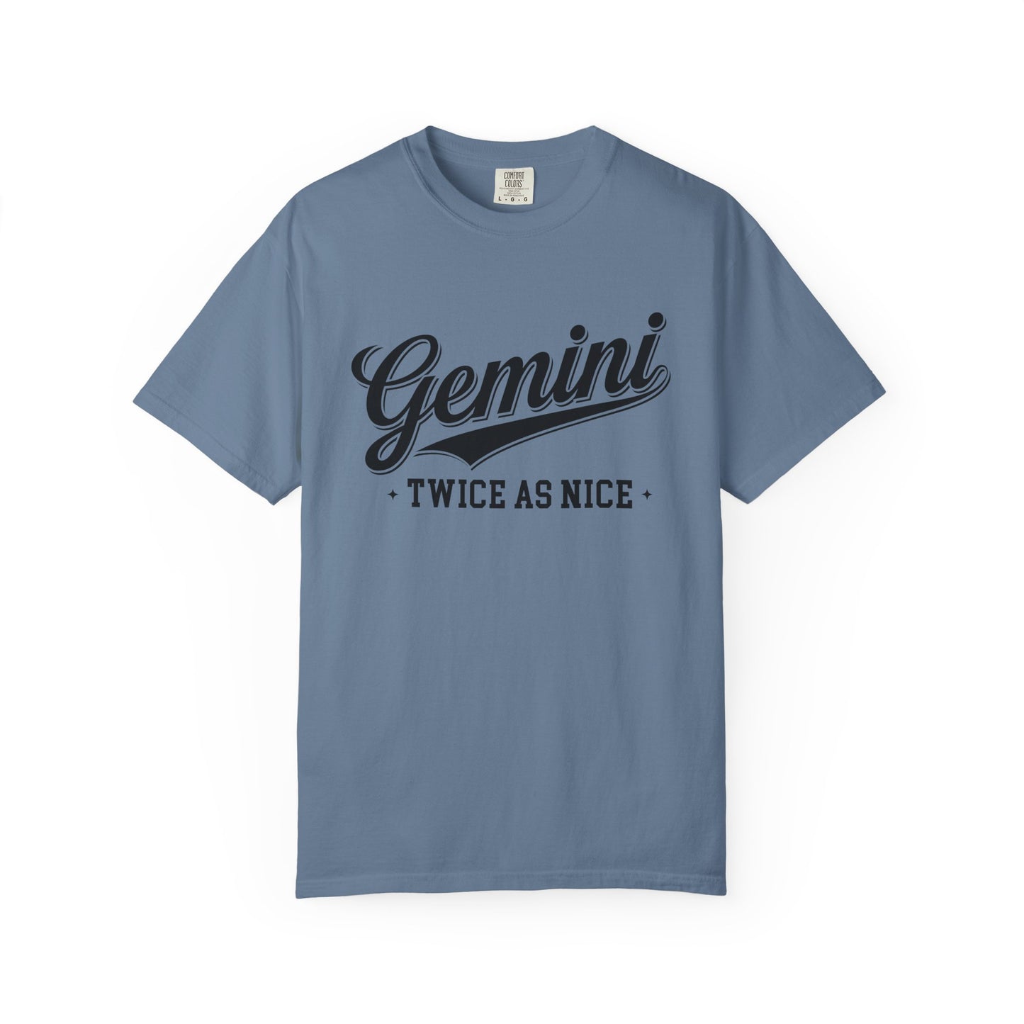 Gemini “Twice As Nice” Zodiac- Retro Astrology Tee - Unisex Graphic Shirt