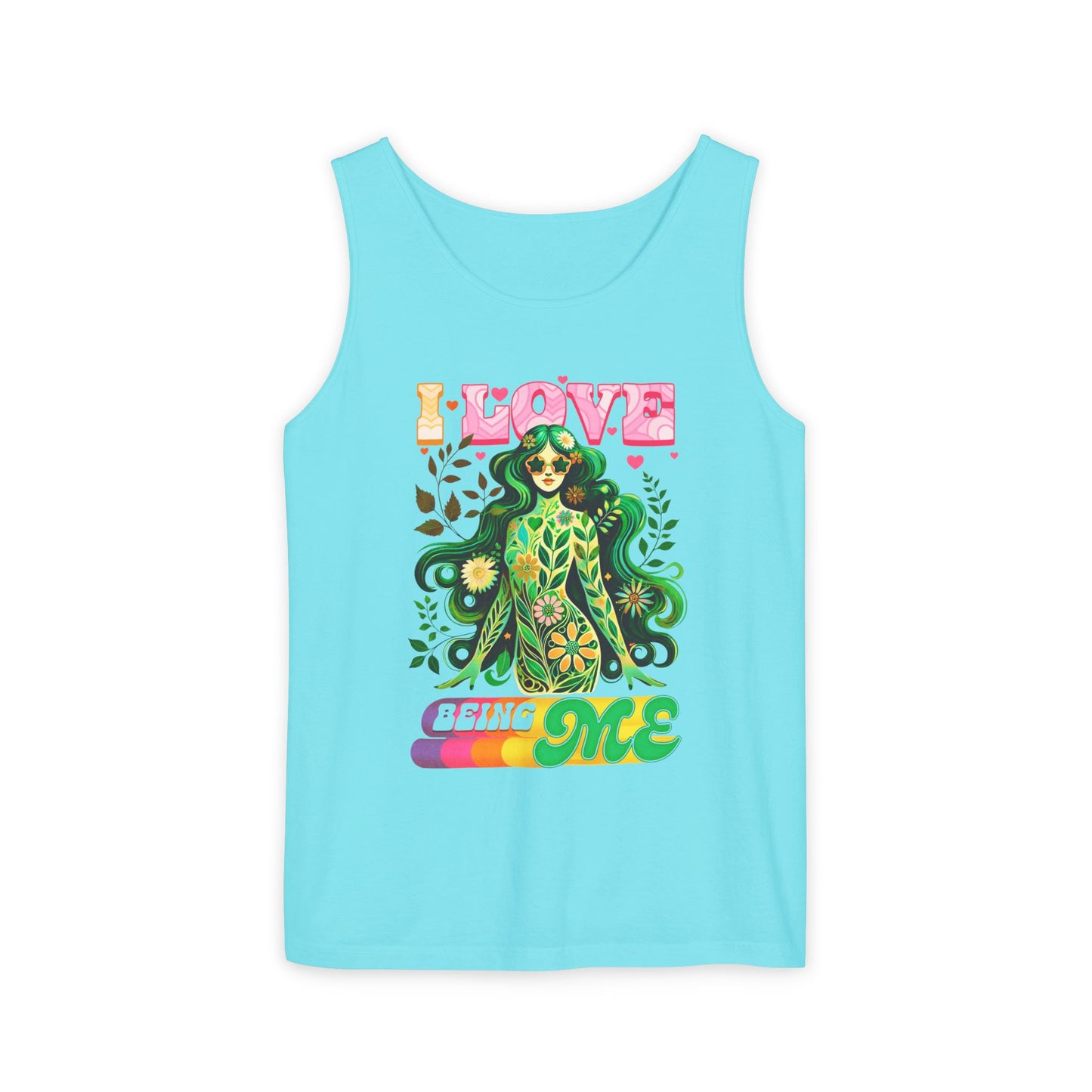 I Love Being Me - Colorful Retro Affirmation Tank (Unisex)