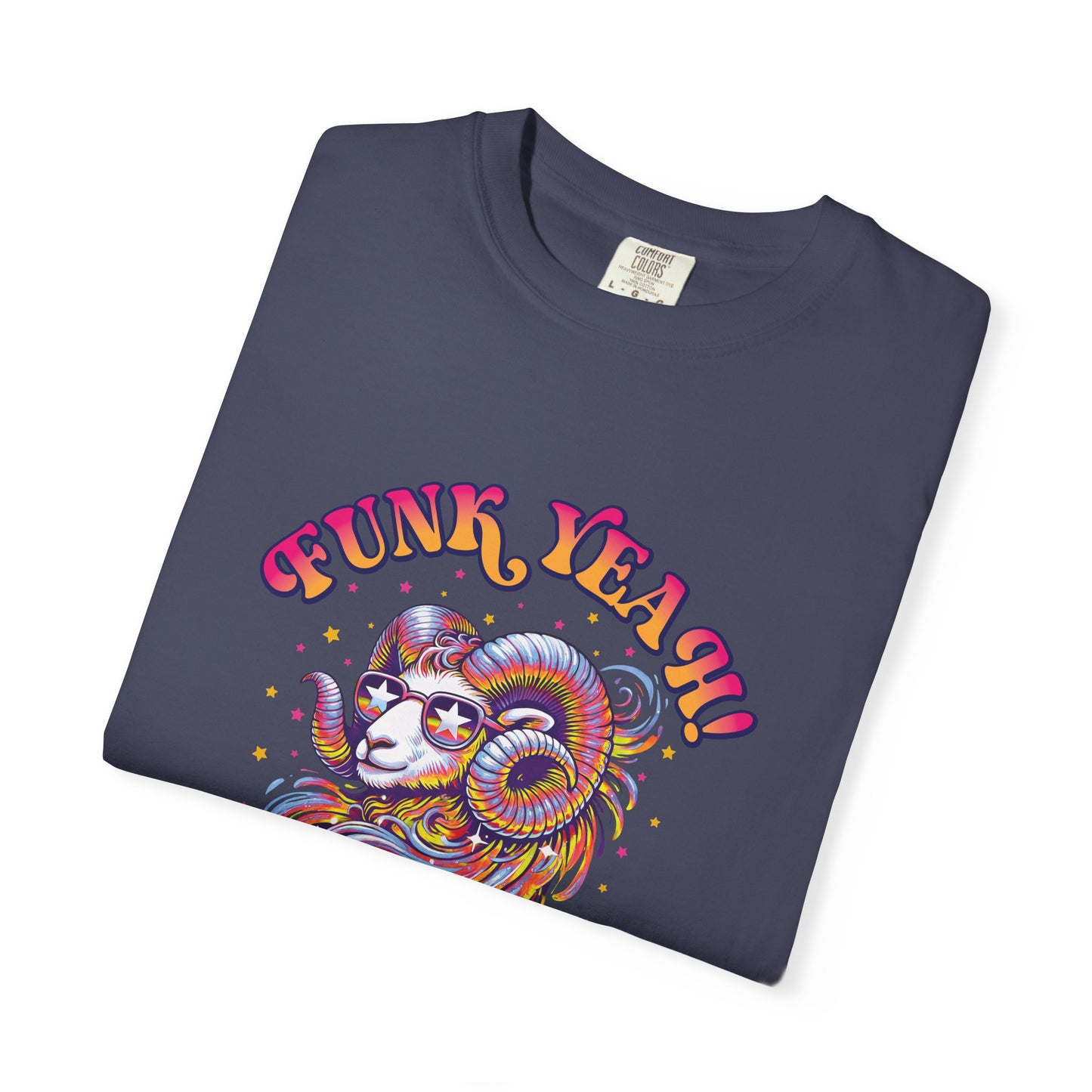 FUNK YEAH!! I’m an Aries Tee – Retro Multicolor Zodiac Shirt, Groovy Fun Style