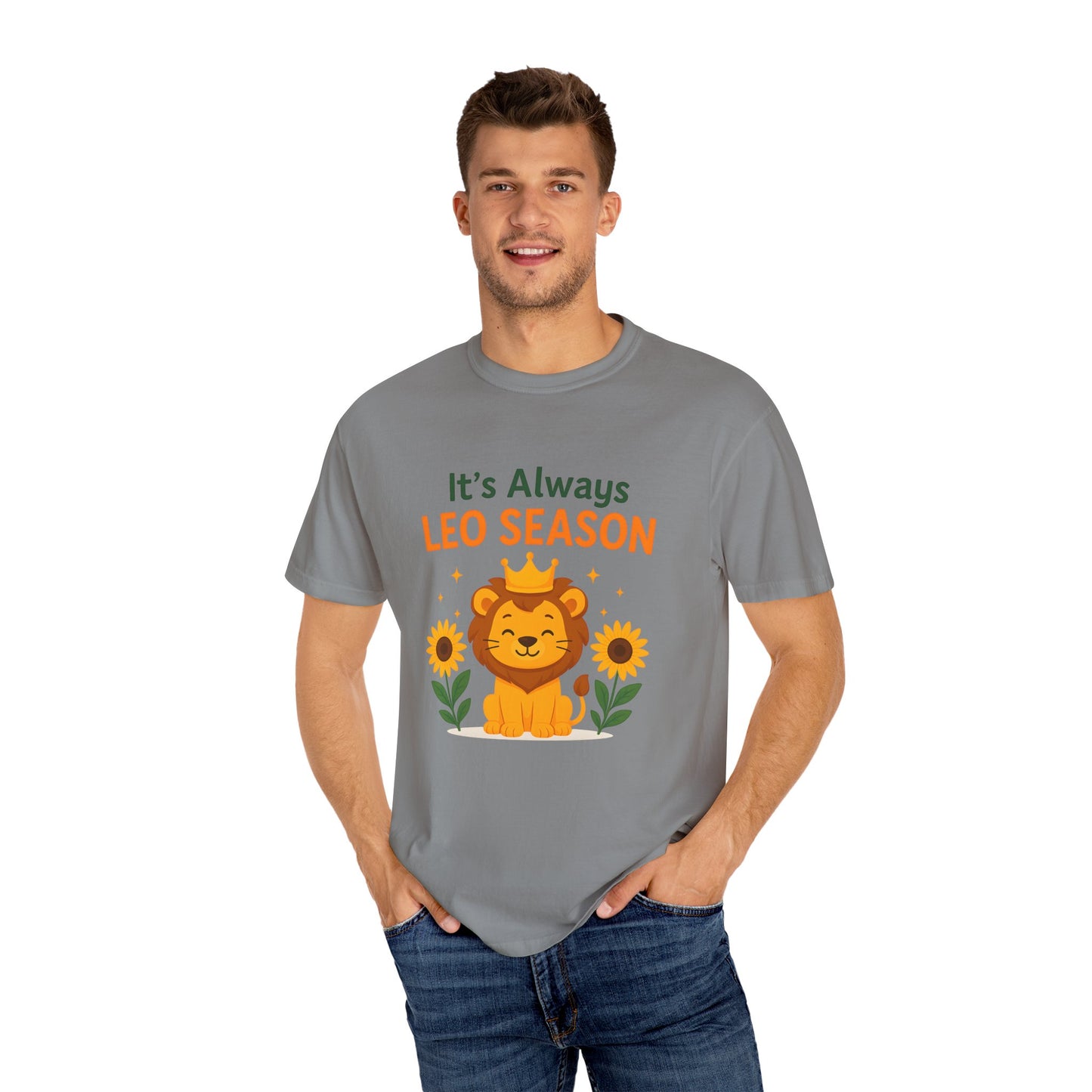 It’s Always Leo Season – Funny Sunflower Lion Tee