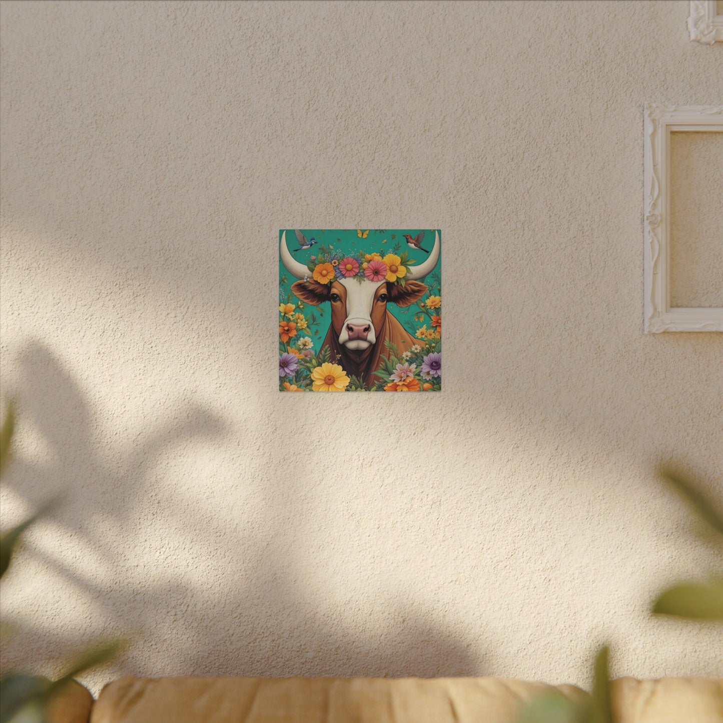 Bull in Bloom – Colorful Floral Taurus Wall Art