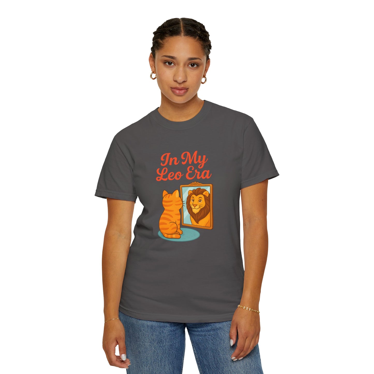 In My Leo Era - Funny Cat and Lion Mirror Tee