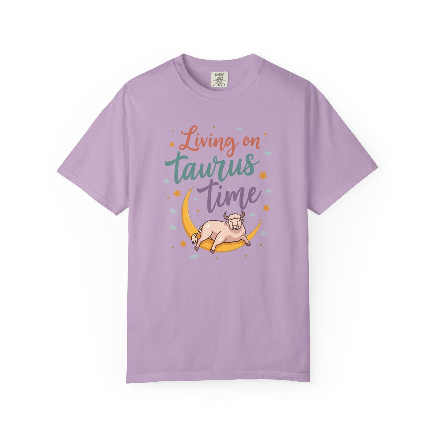 Living on Taurus Time – Colorful Tee Zodiac Shirt
