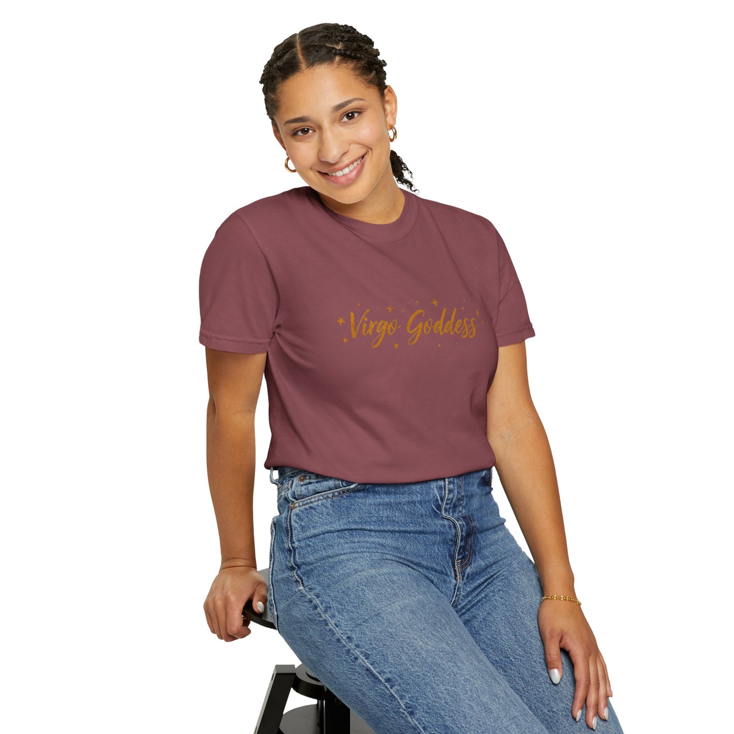 Virgo Goddess – Shimmery Witchy Zodiac Tee
