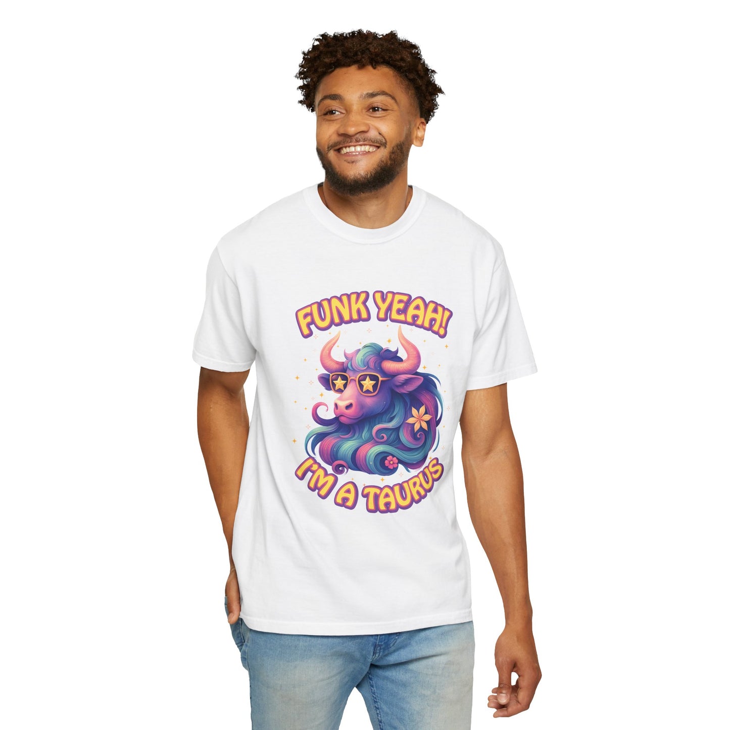 Funk Yeah! I’m a Taurus Retro – Colorful Tee Funny Zodiac Shirt