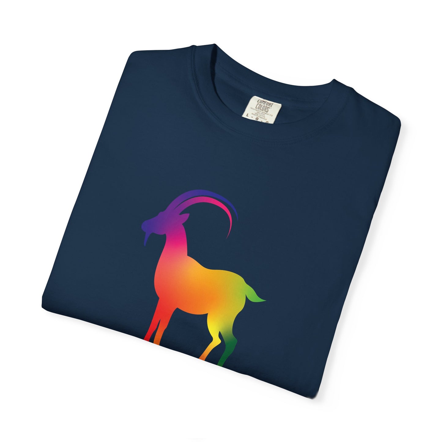 Capricorn β Rainbow Gradient Zodiac Goat Tee