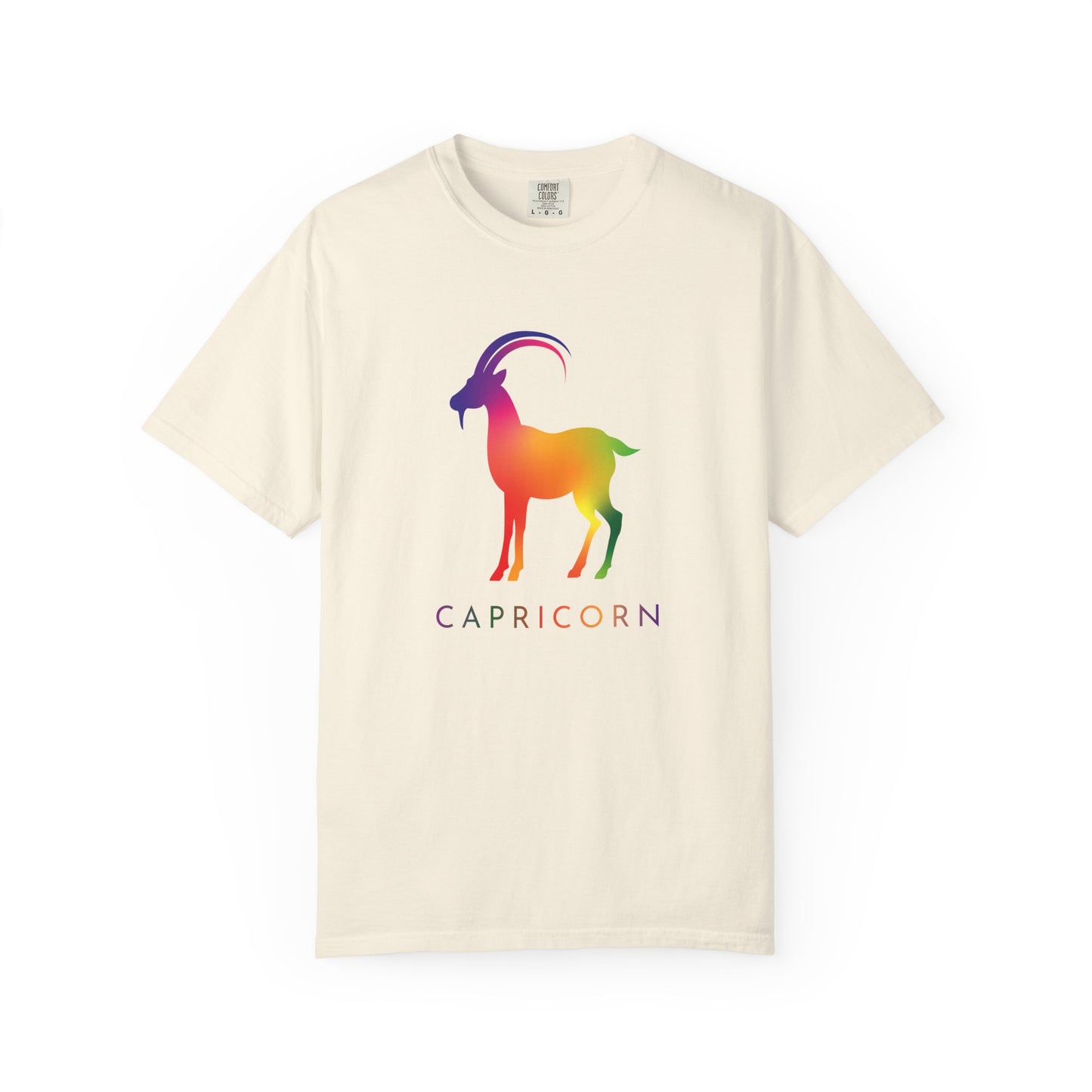 Capricorn β Rainbow Gradient Zodiac Goat Tee