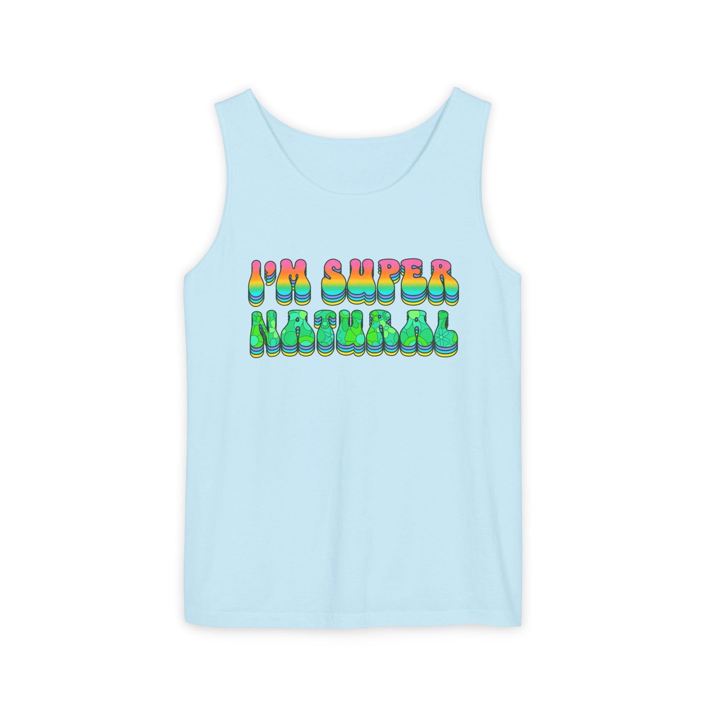 I'm Super Natural - Retro Affirmation virgo Tank Top (Unisex)