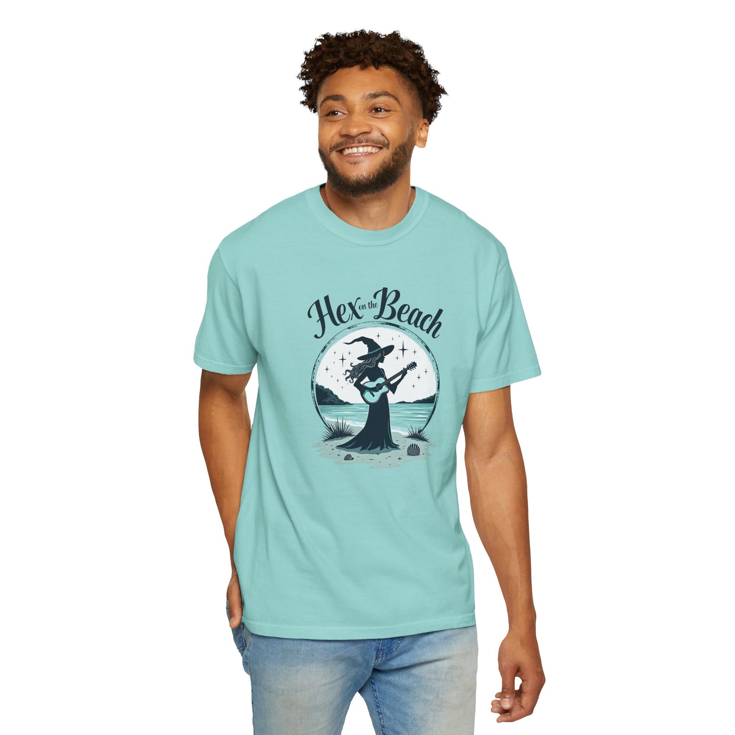 Hex on the Beach - Funny Witch Guitar Tee