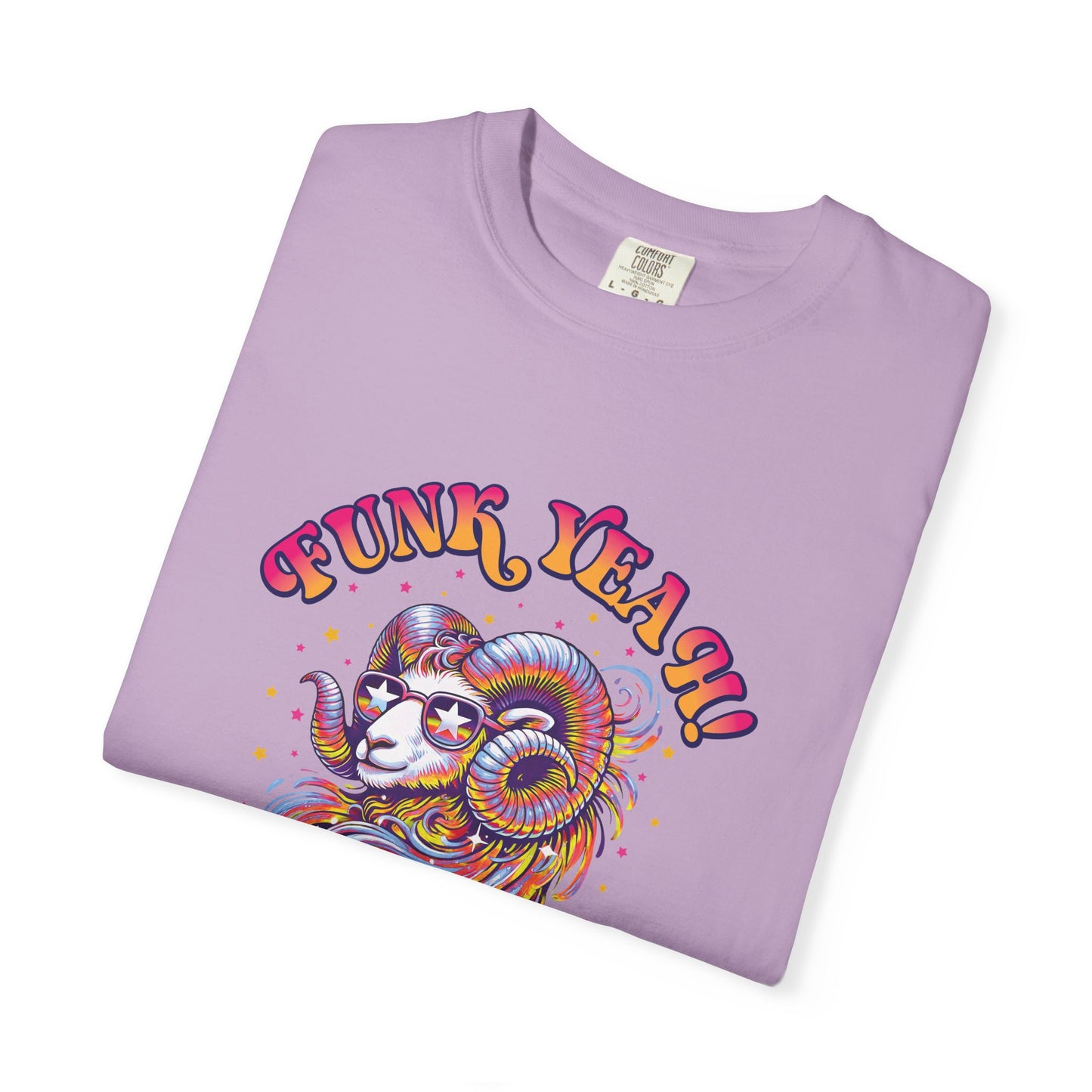FUNK YEAH!! I’m an Aries Tee – Retro Multicolor Zodiac Shirt, Groovy Fun Style