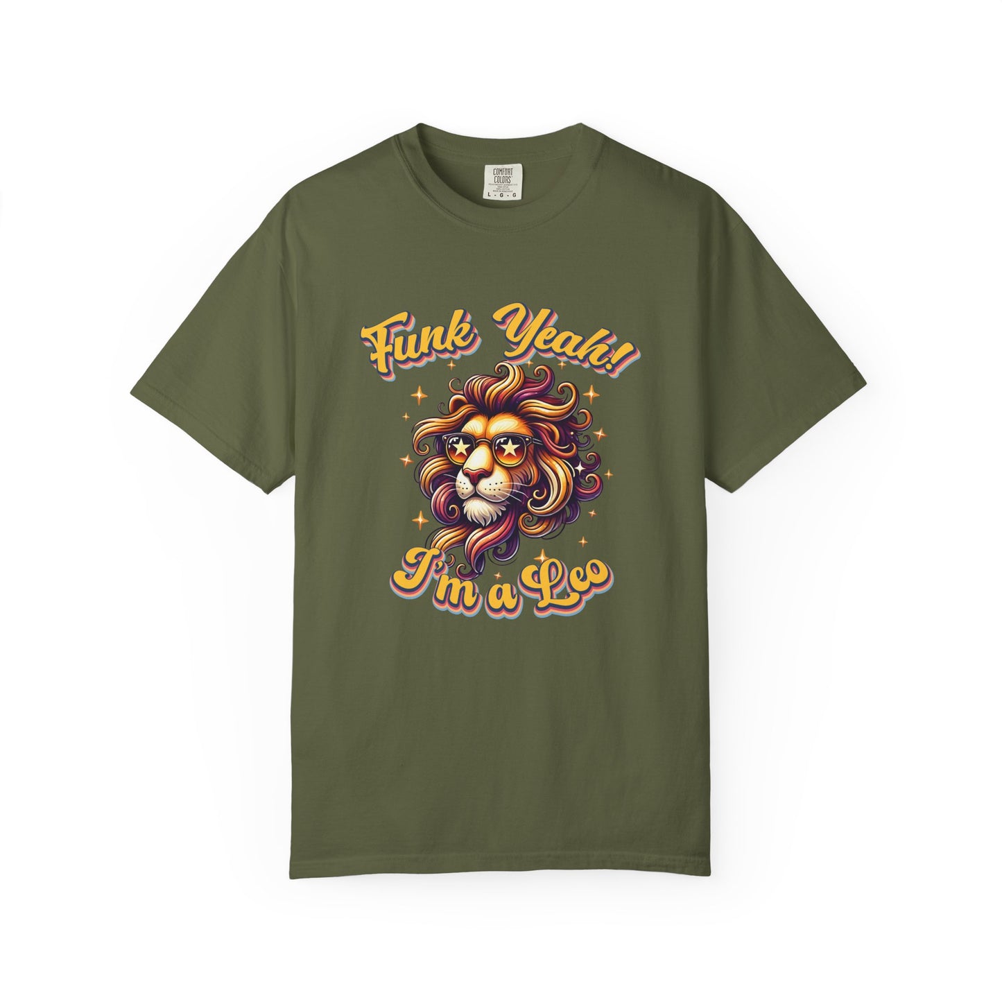 Funk Yeah I’m a Leo- Retro Groovy Lion T-Shirt