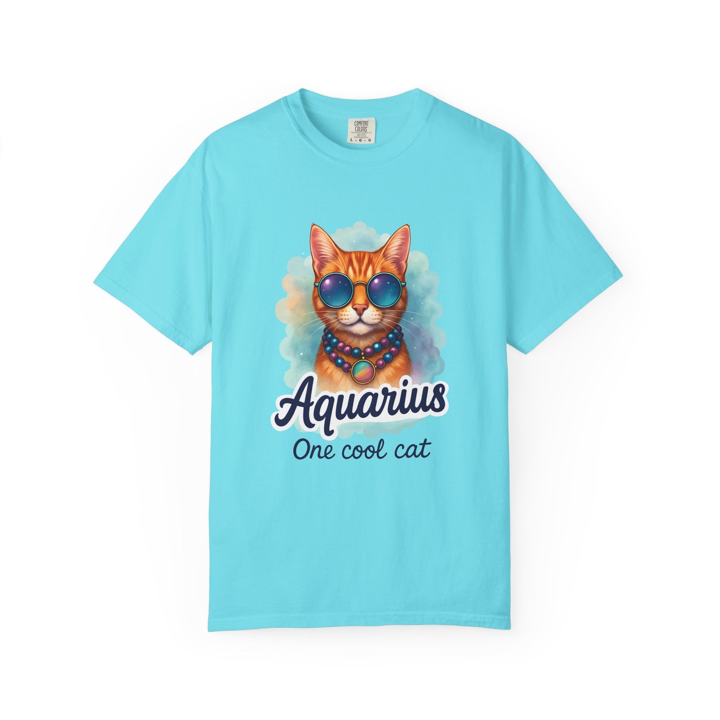 Aquarius One Cool Cat – Groovy Cosmic Kitty T-shirt