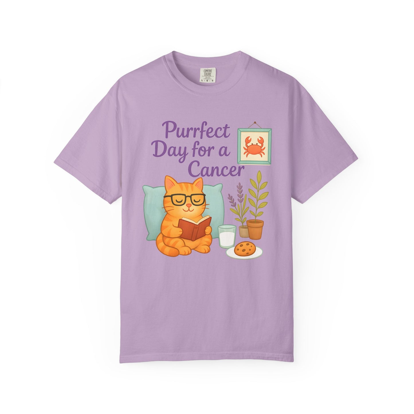 Purrfect Day for a Cancer – Funny Zodiac Cat Tee