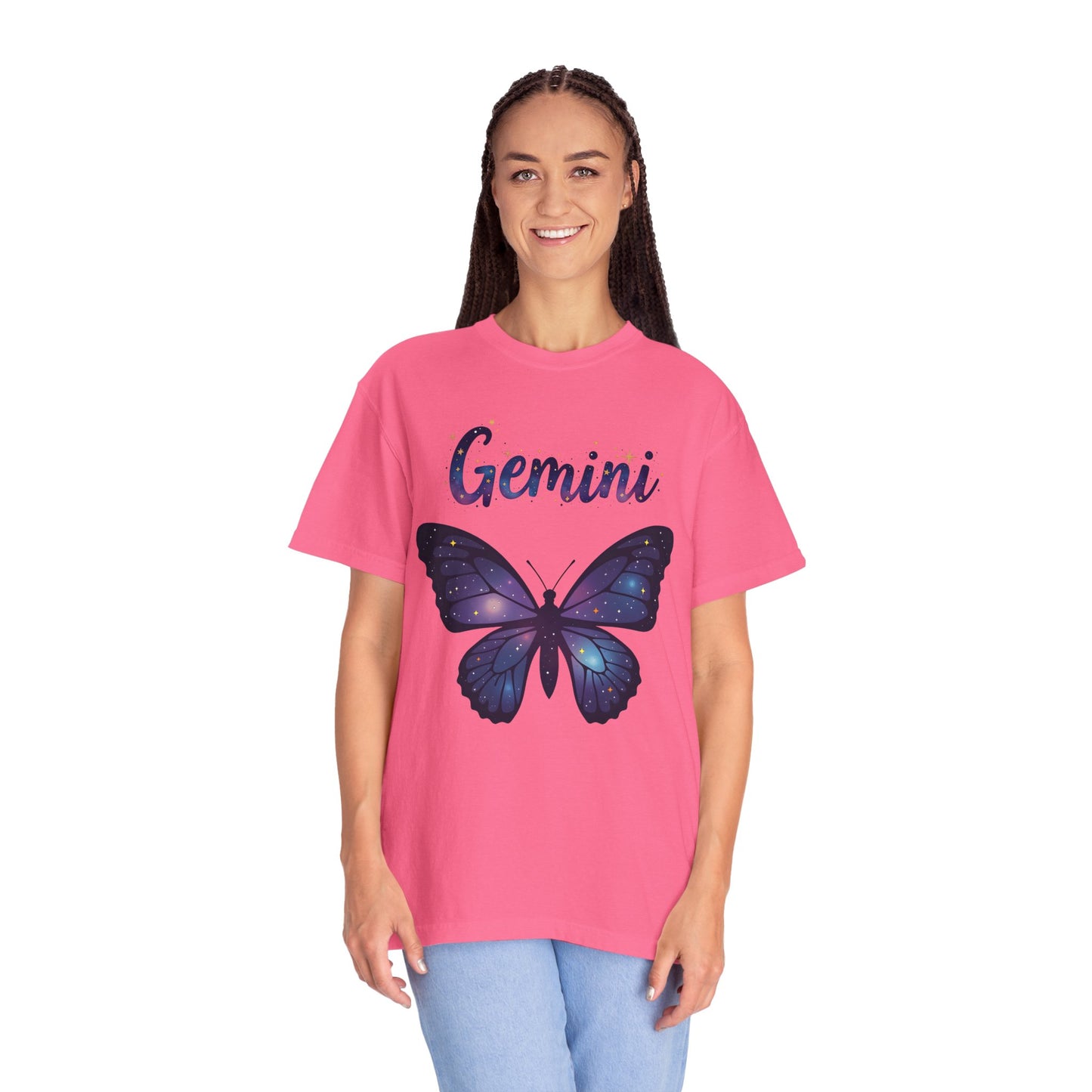 Gemini Butterfly Tee – Colorful Zodiac Shirt