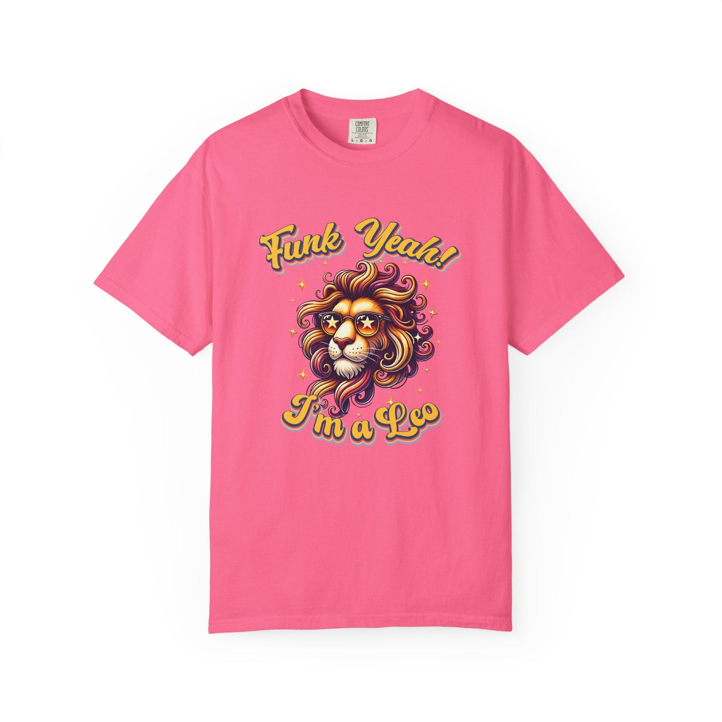 Funk Yeah I’m a Leo- Retro Groovy Lion T-Shirt
