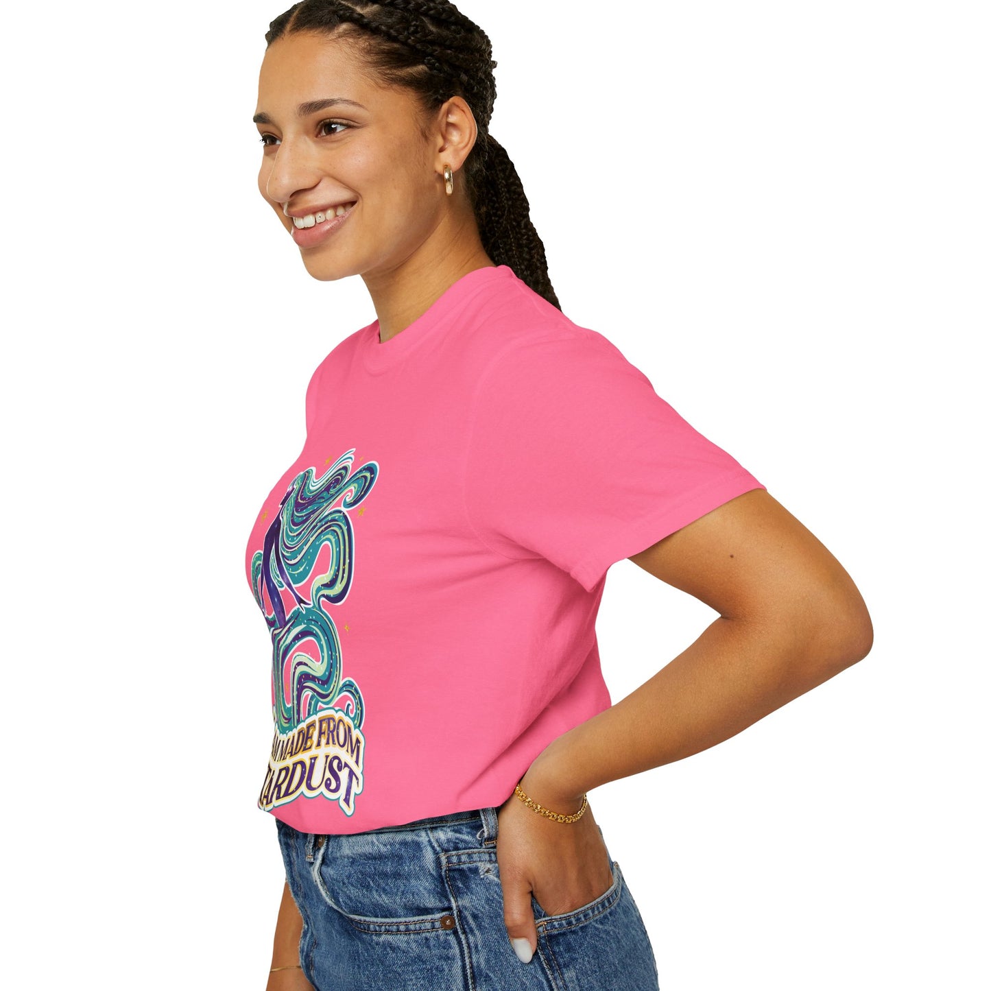 I Am Made From Stardust Tee – Colorful Empowering Affirmation Shirt