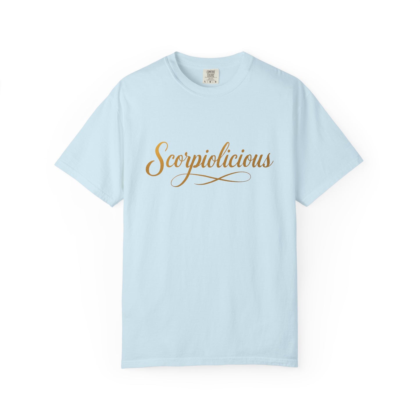 Scorpiolicious – Retro Script Scorpio Tee