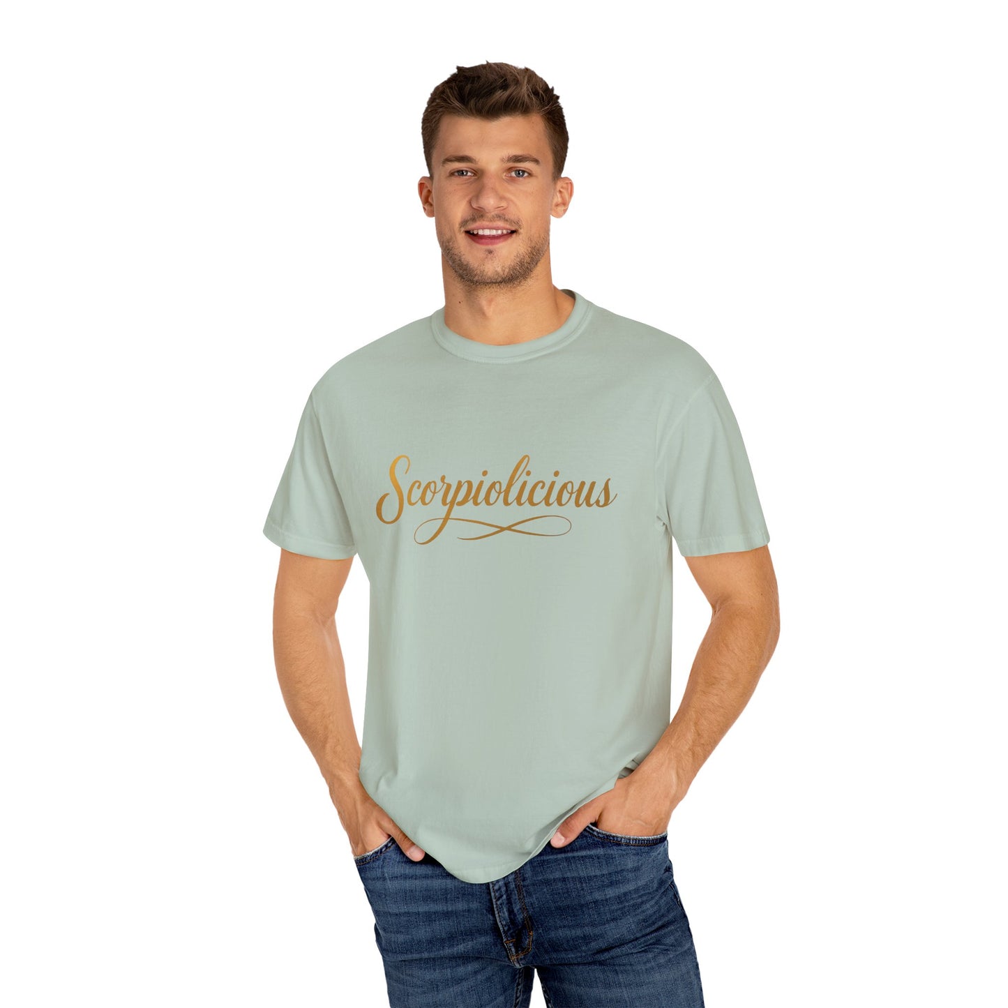 Scorpiolicious – Retro Script Scorpio Tee