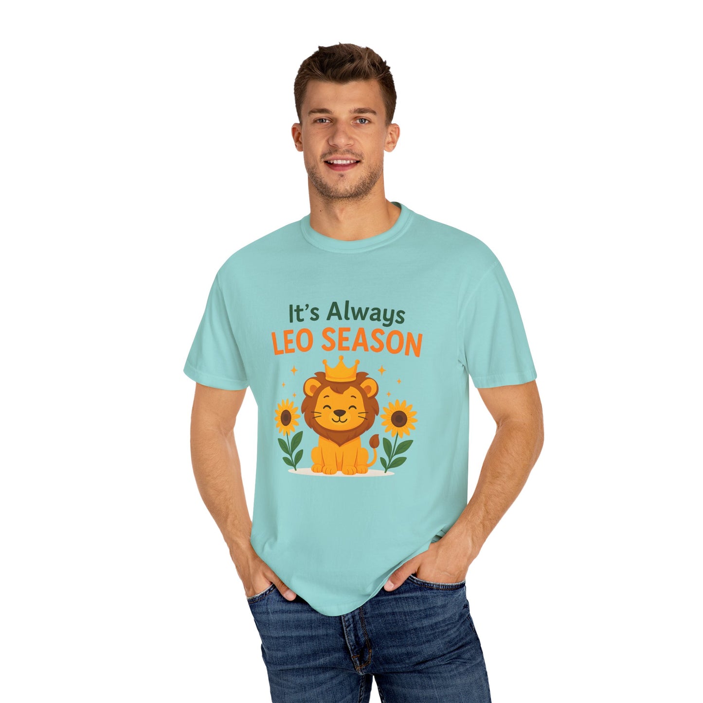 It’s Always Leo Season – Funny Sunflower Lion Tee