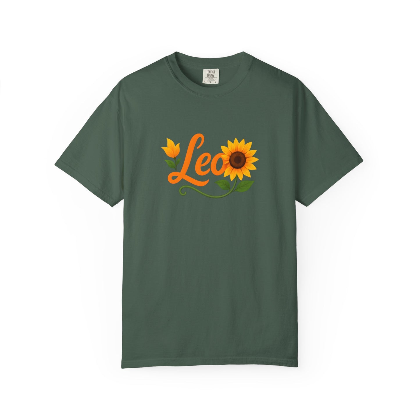 Leo Sunflower Tee β Retro Zodiac Shirt