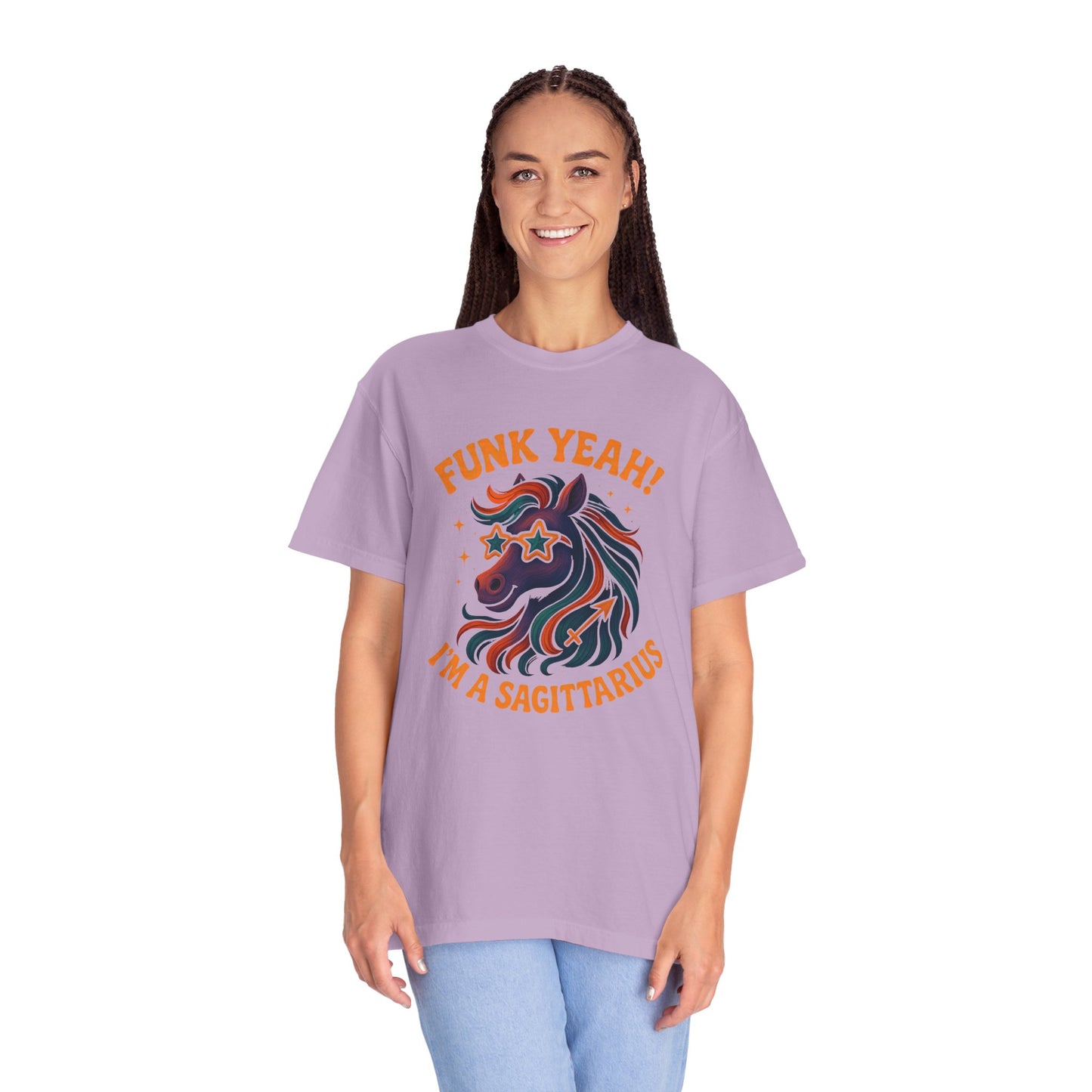 Funk Yeah! I’m a Sagittarius – Retro Colorful Tee Zodiac Shirt