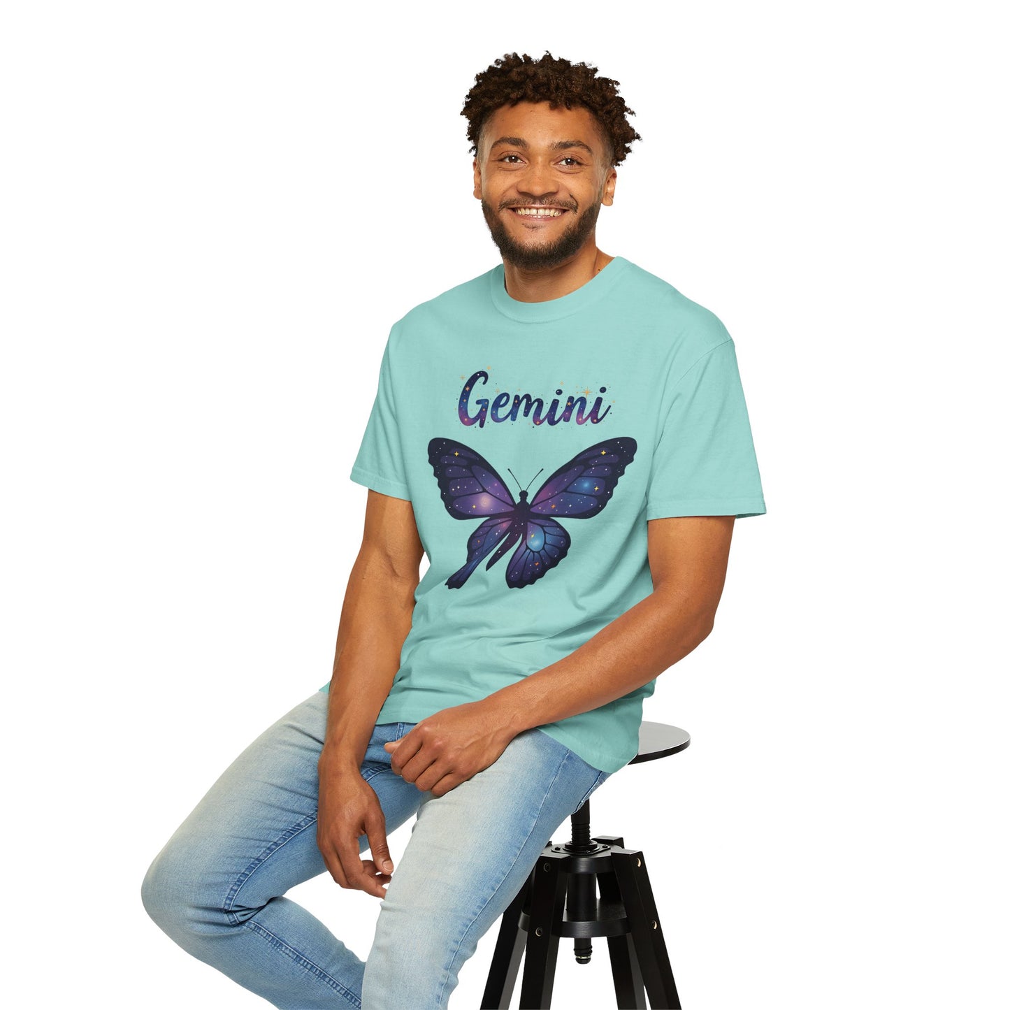 Gemini Butterfly Tee – Colorful Zodiac Shirt