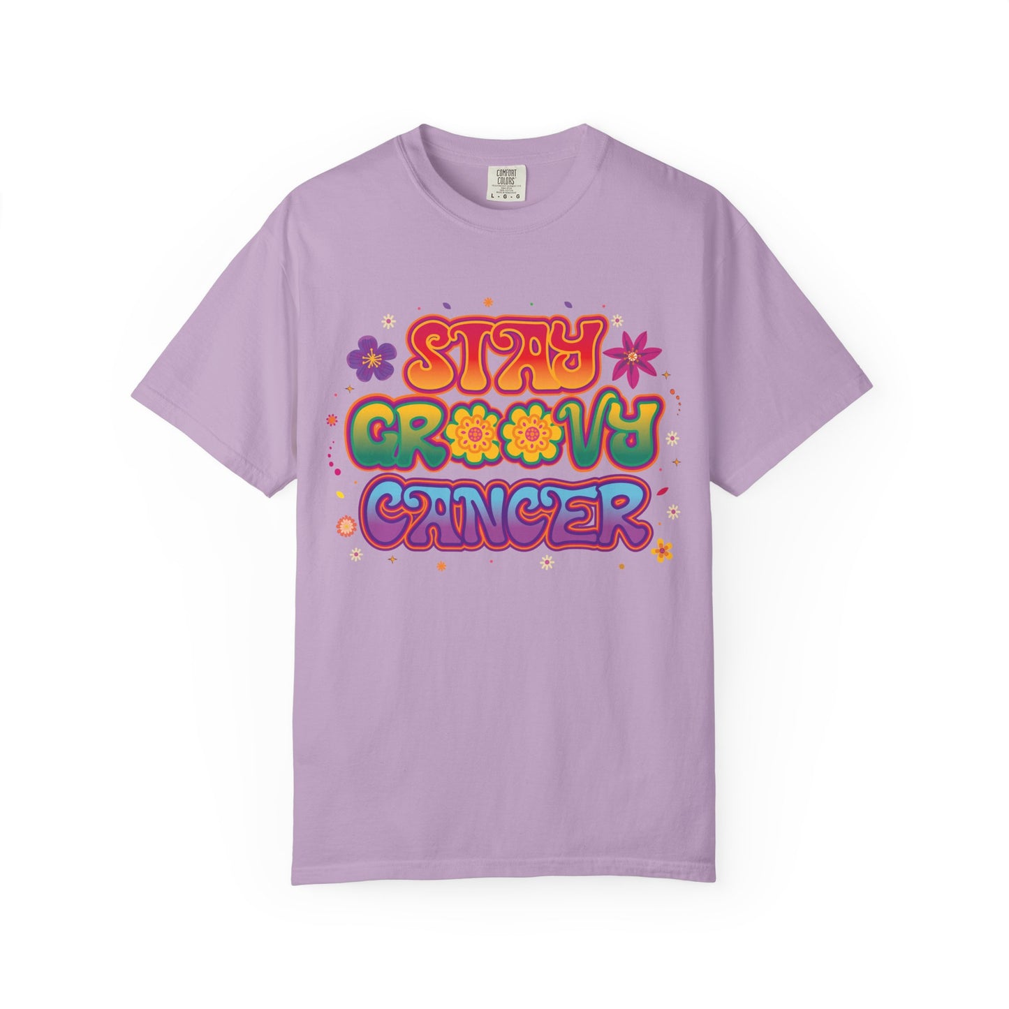 Stay Groovy Cancer Tee – Retro Colorful Zodiac Shirt