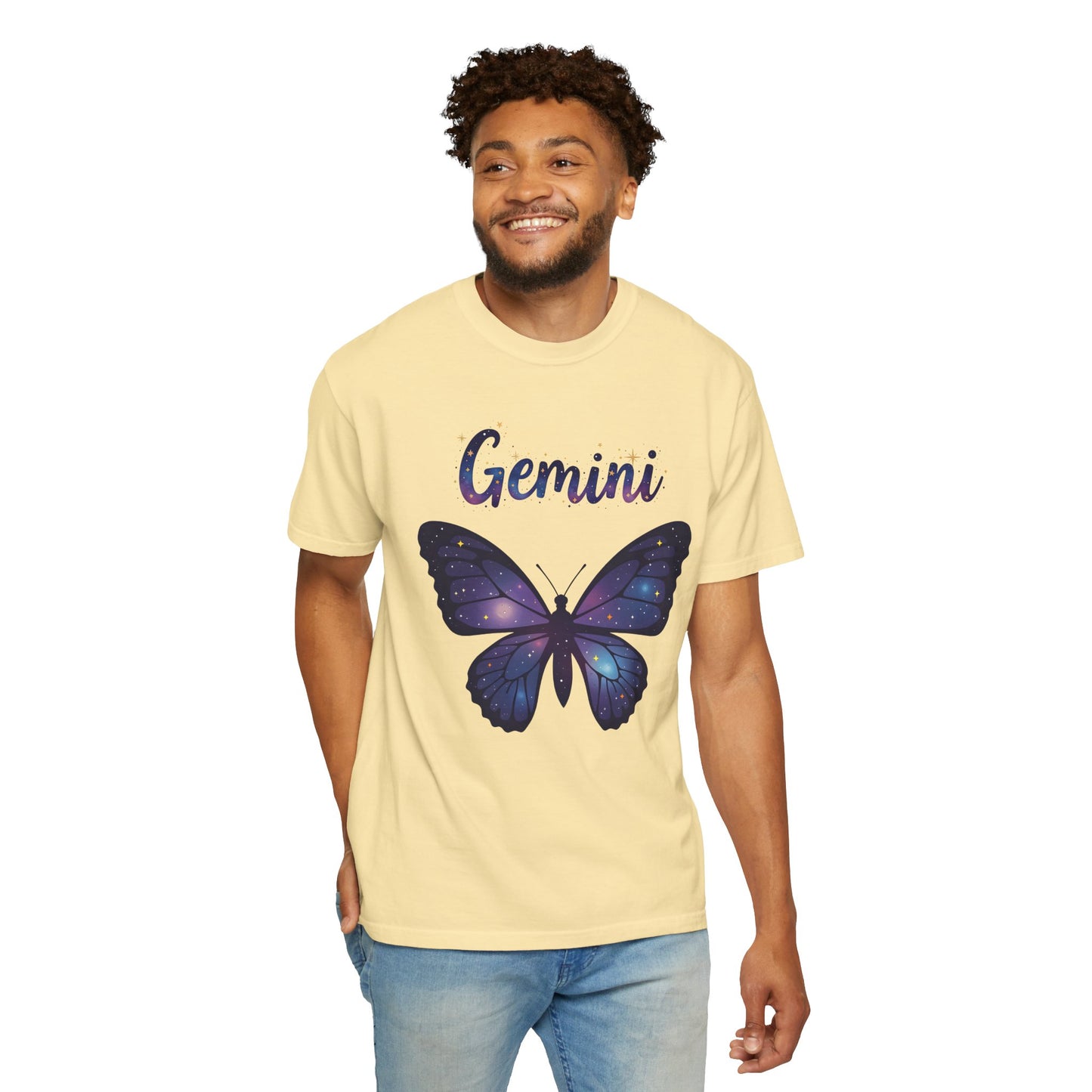 Gemini Butterfly Tee – Colorful Zodiac Shirt
