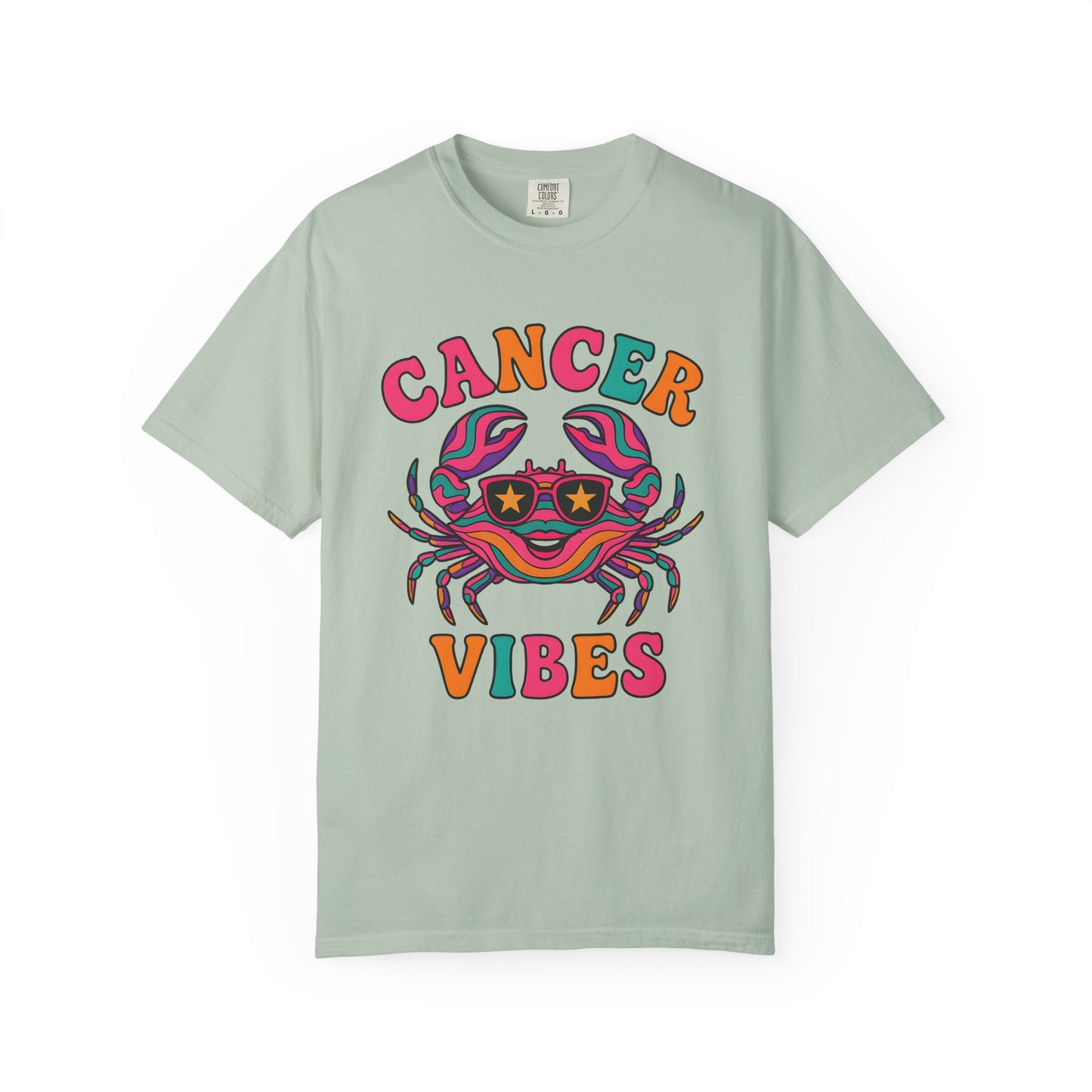 Cancer Vibes Tee – Colorful Retro Zodiac Shirt