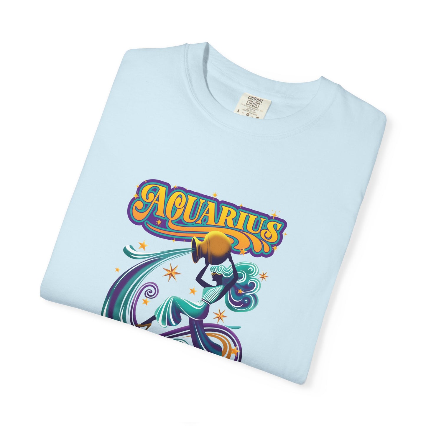 Aquarius Fueled by Stardust & Rebellion – Retro Rebel Tee